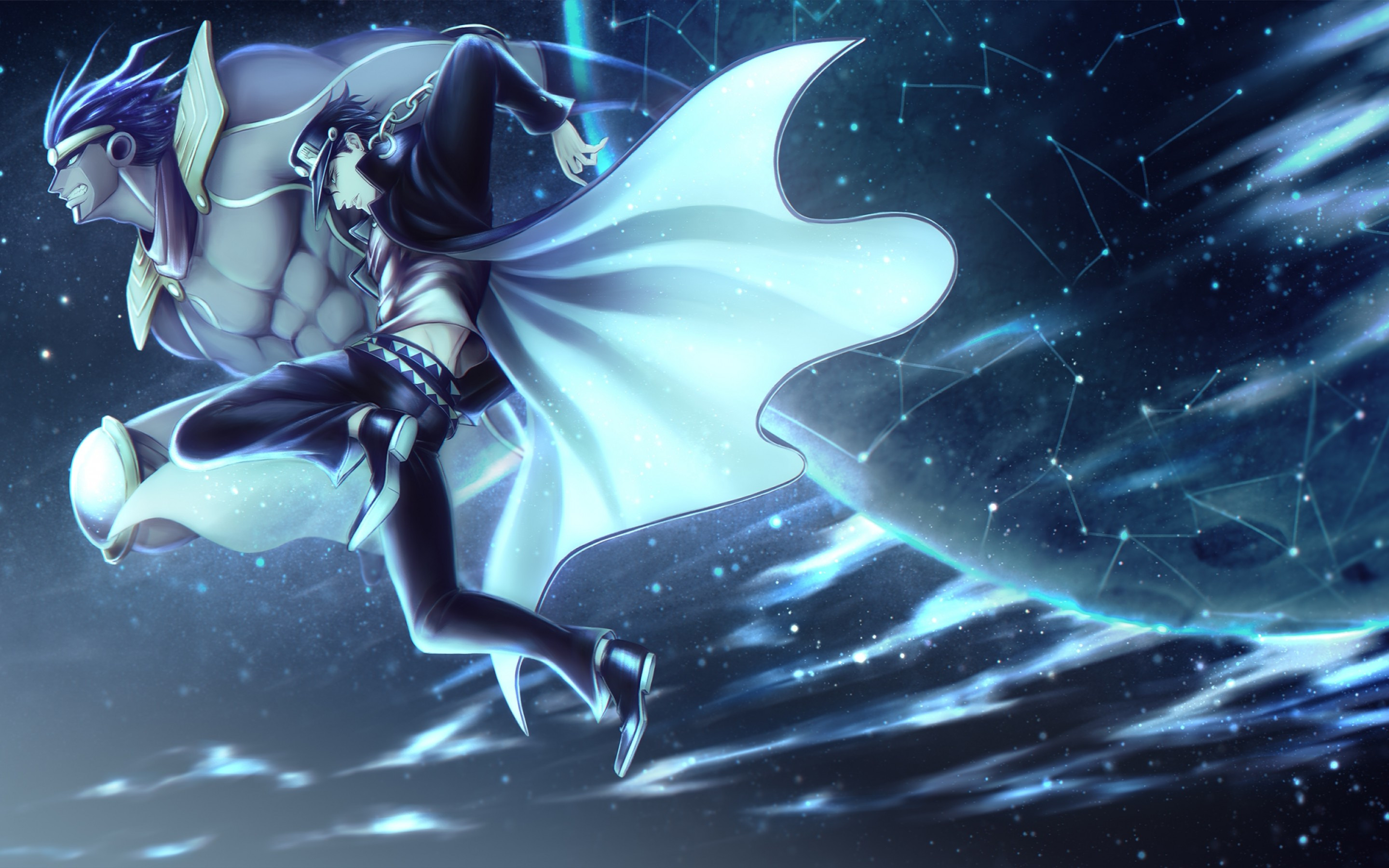 Download 2880x1800 Jojo No Kimyou Na Bouken, Kuujou Joutarou, Jumping, Anime Boy Wallpaper for MacBook Pro 15 inch