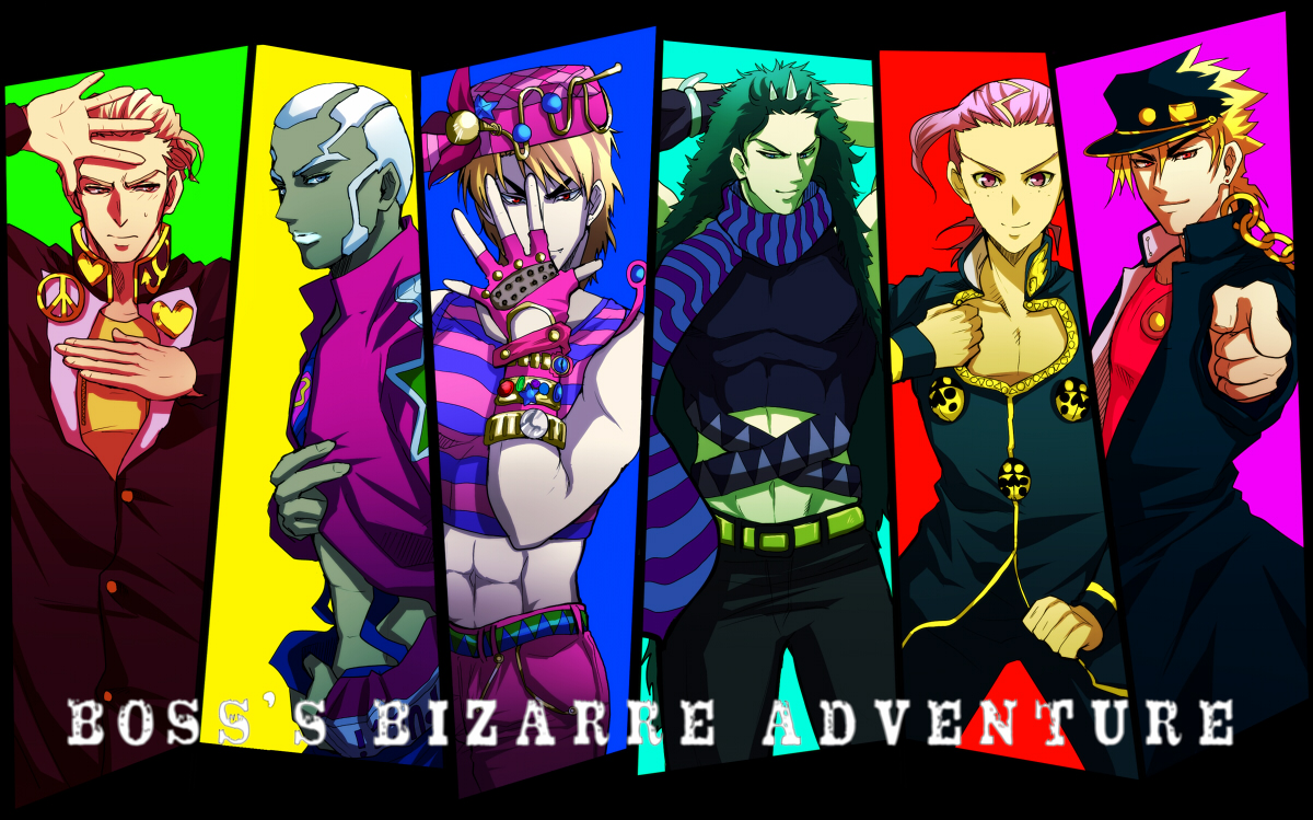 Download wallpaper game, anime, manga, japanese, JoJo no Kimyo na Boken,  JoJo's Bizarre Adventure, section shonen in resolution 2560x1440