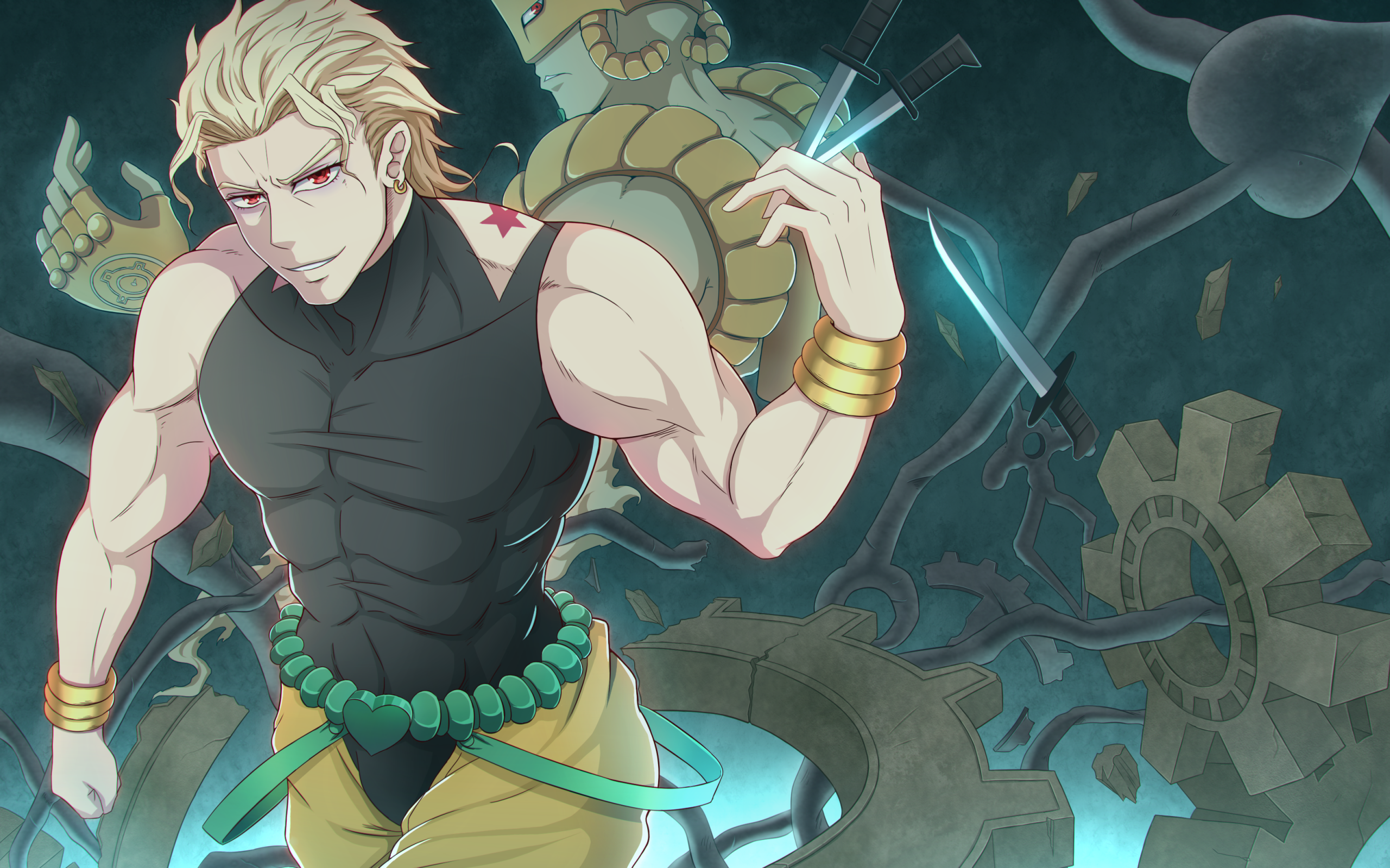 Download 2560x1600 Jojo No Kimyou Na Bouken, Dio Brando, Muscles Wallpaper for MacBook Pro 13 inch