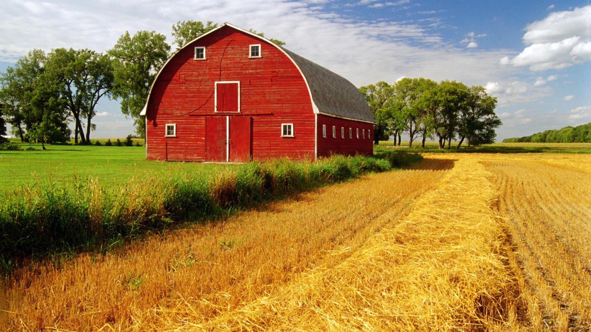 Red Barn Wallpaper, HD Red Barn Background on WallpaperBat