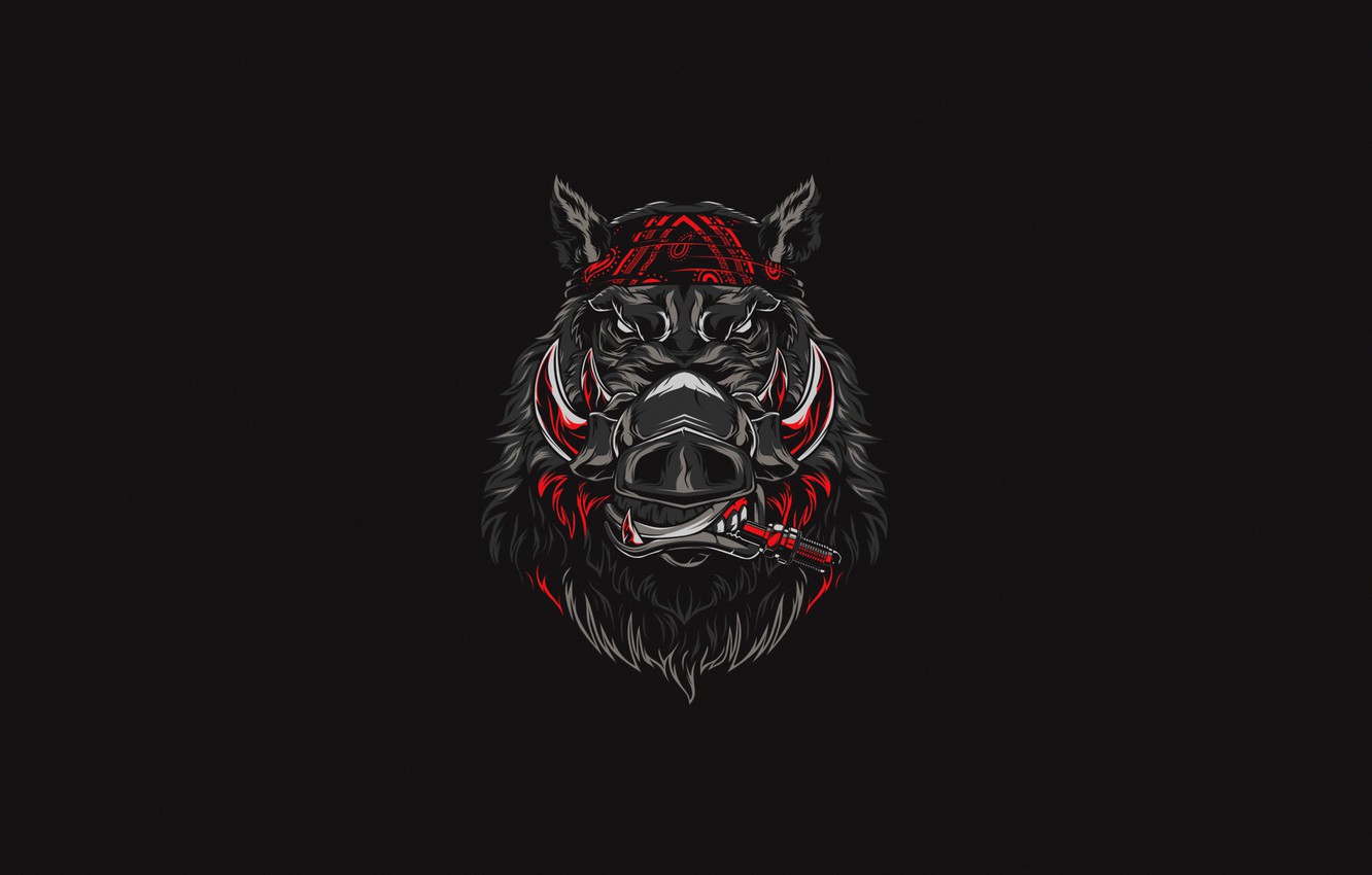 Wallpaper Minimalism, Background, Face, Art, Boar, Art, Design, Vector, Background, Illustration, Animal, Minimalism, Animal, Boar, Muzzle, by CHE. ART STUDIO image for desktop, section минимализм
