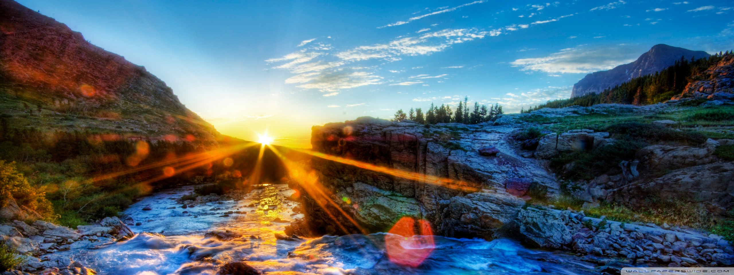 Hd Dual Monitor Wallpaper Sunrise