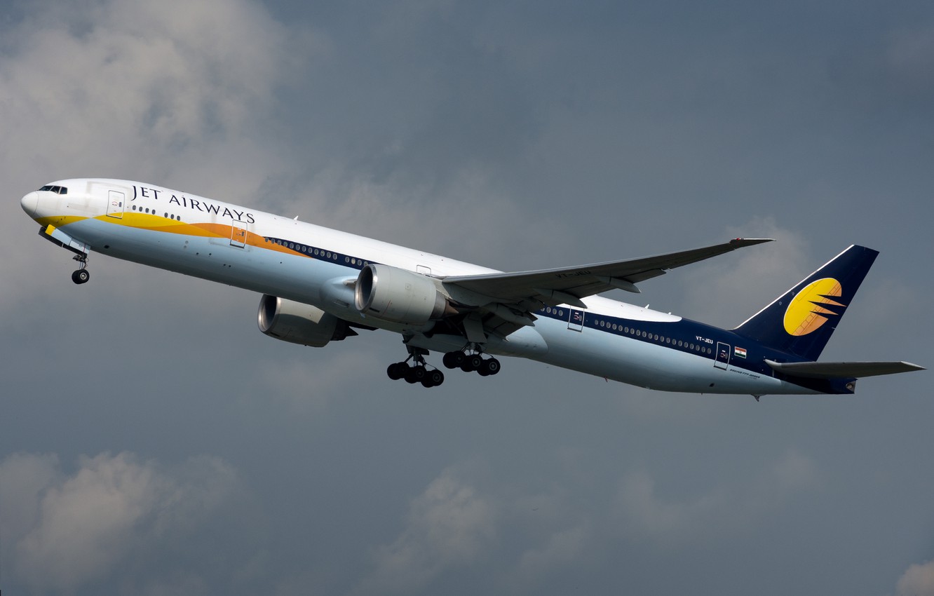 Wallpaper Boeing, 777 300ER, Jet Airways Image For Desktop, Section авиация