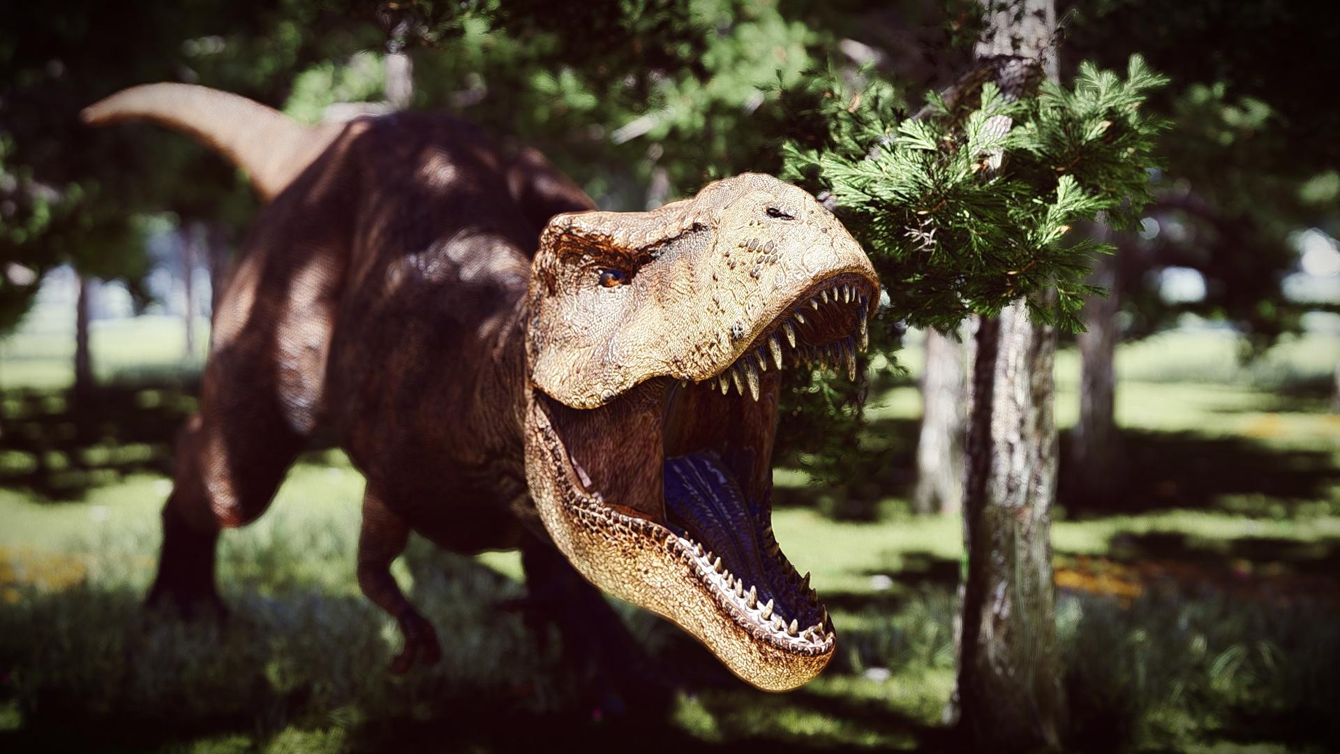 Rexy is close 3D Rendering