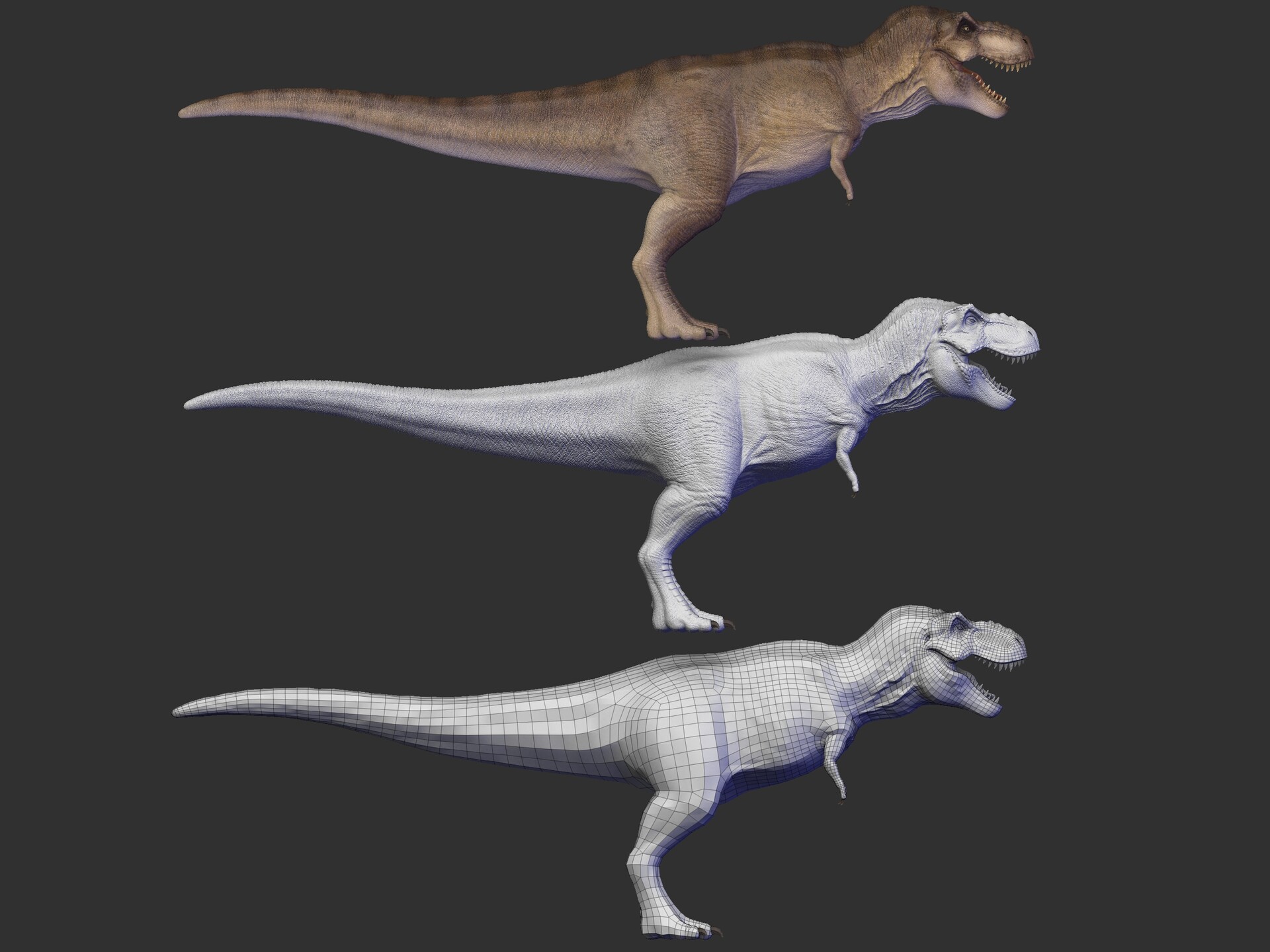 Tyrannosaurus rex rexy from Jurassic park and world (Fanart), David Rosa
