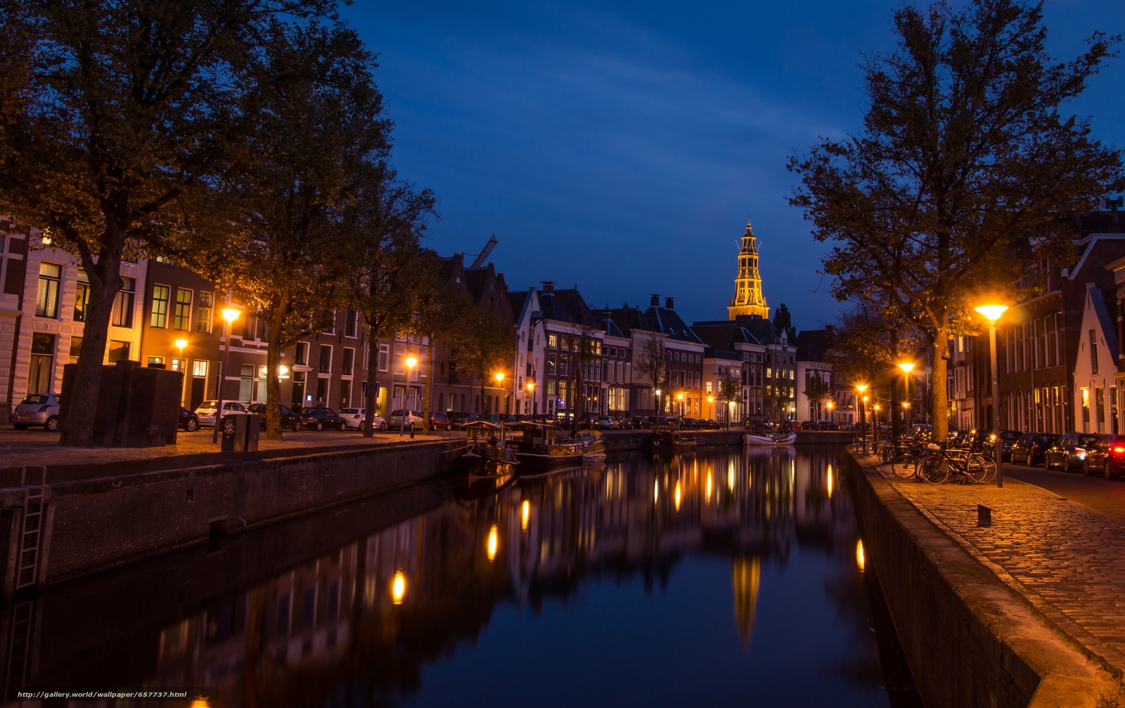 Download wallpaper Groningen, Groningen, Netherlands, night free desktop wallpaper in the resolution 4738x2984
