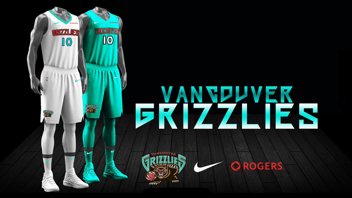 Fahl Designs en Twitter: Hey #VancouverGrizzlies fans! We released a modern version of the old Grizzlies jerseys in time for the game this weekend in #Vancouver! #NBA #Vancouver #Grizzlies