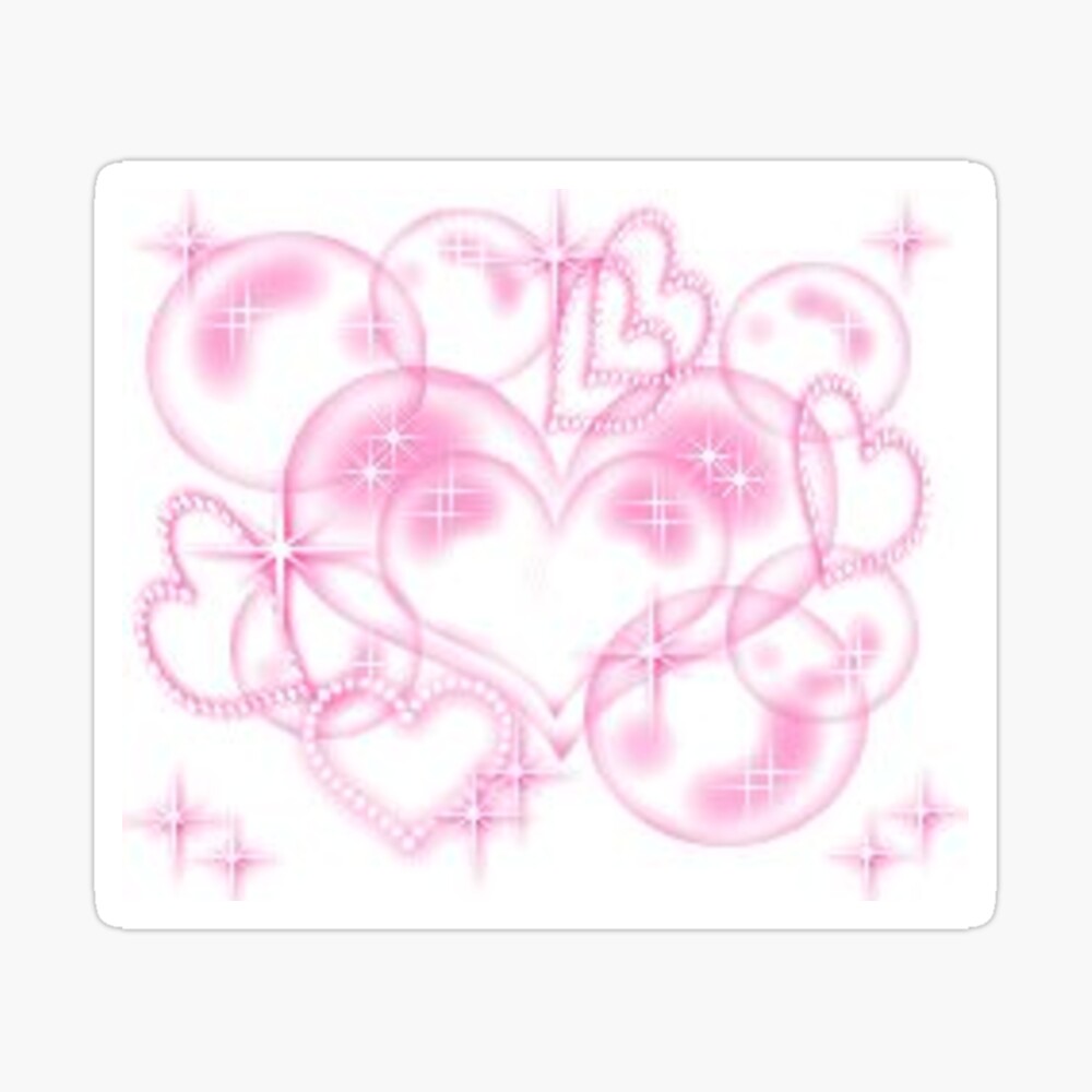 Y2k pink heart frame 34721512 PNG
