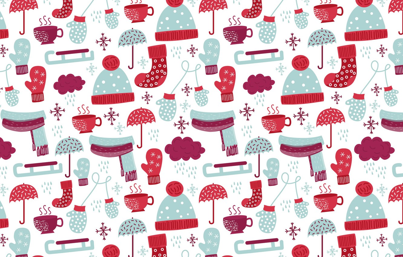 winter pattern wallpaper