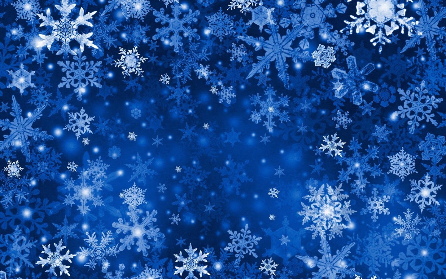 Blue Snowflake Wallpaper Snowflake Background Free
