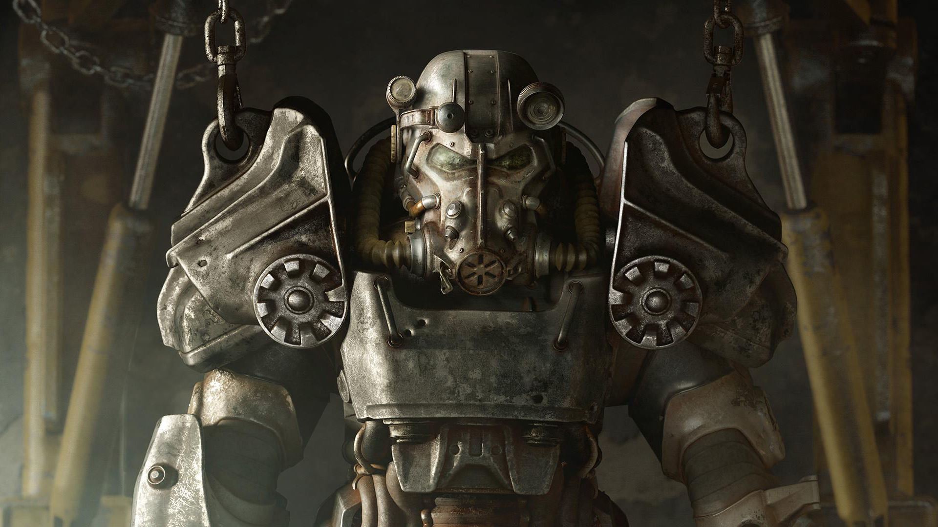 Download 1920x1080 HD Wallpaper fallout 4 power armor chain helmet, Desktop Background HD