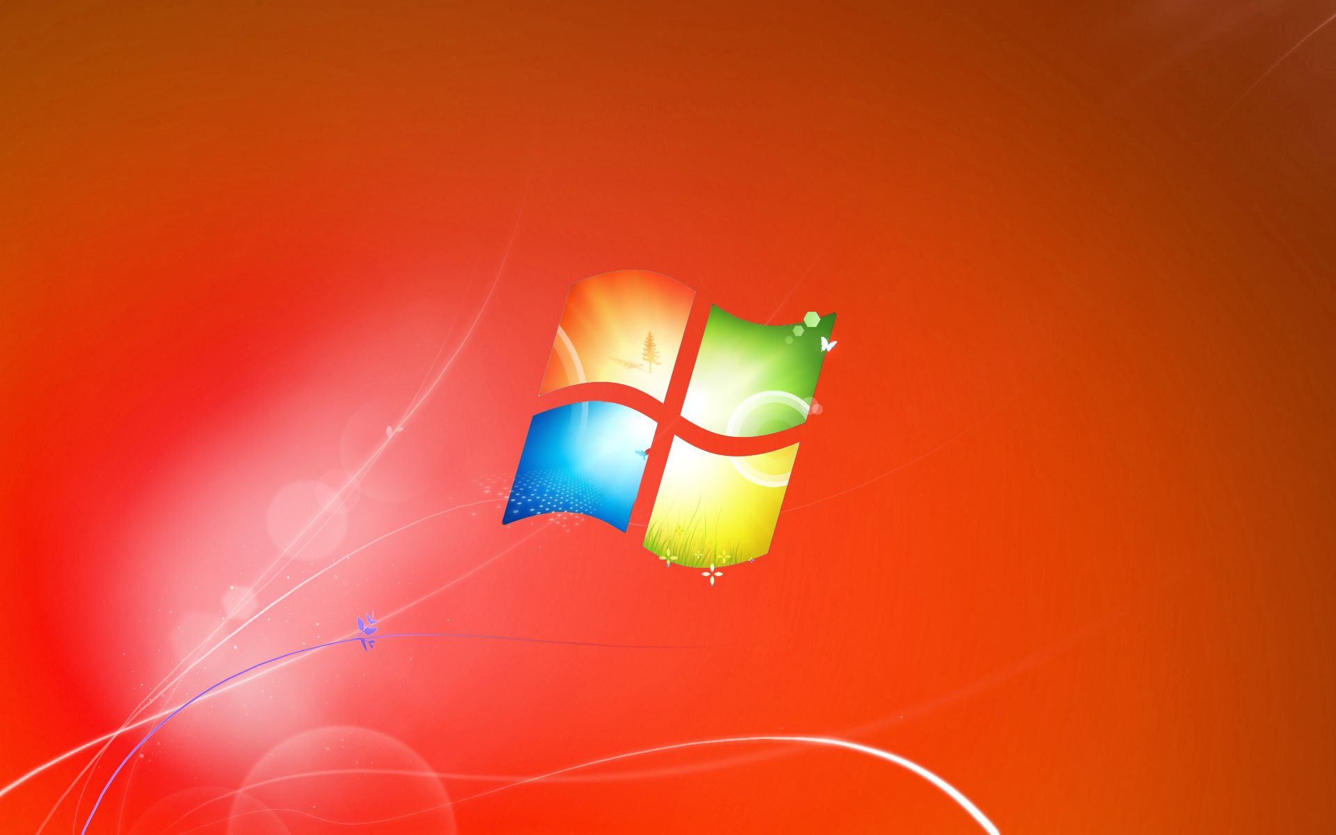 Windows 7 Red Wallpaper Free Windows 7 Red Background