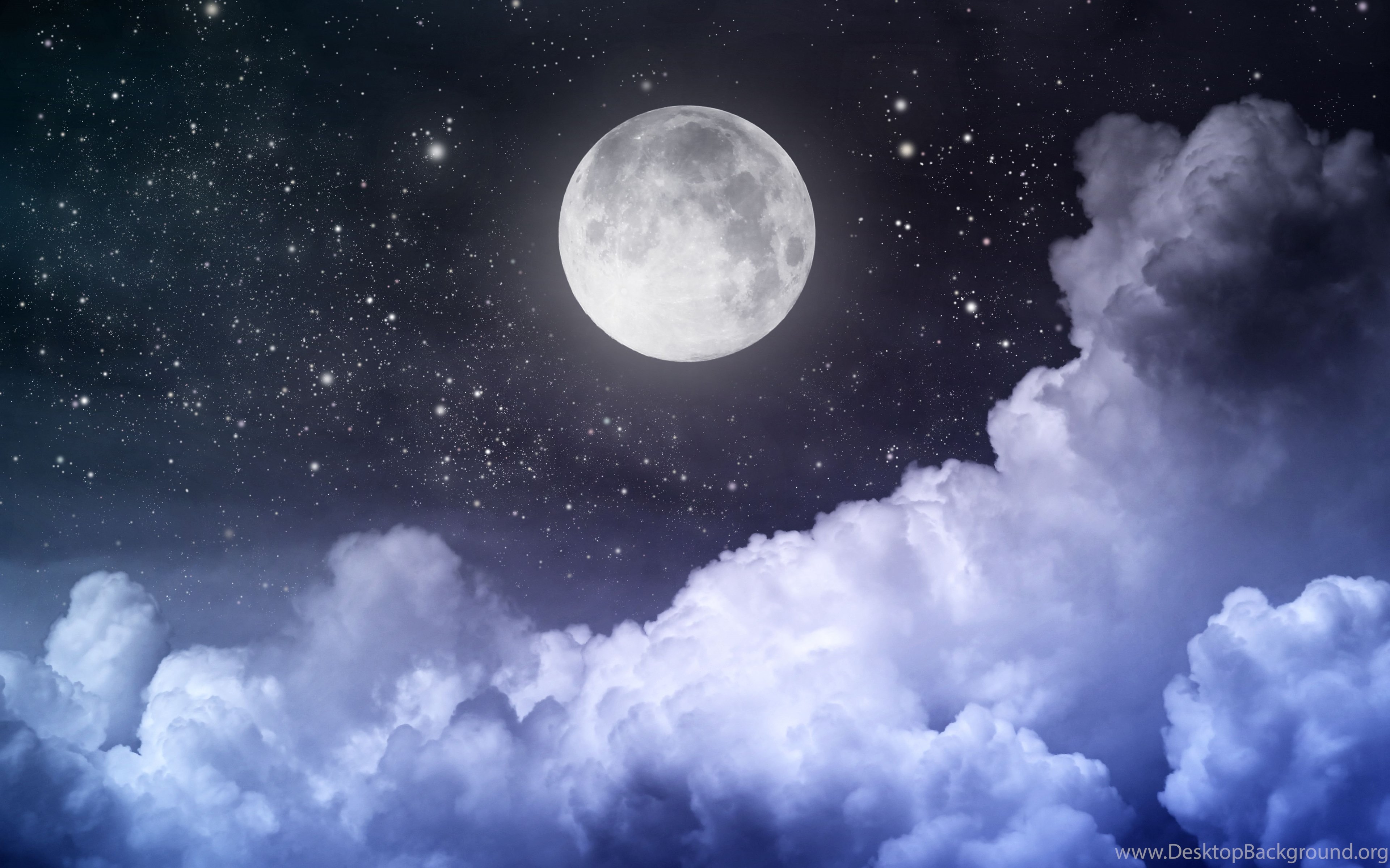 Night Sky Moon Wallpapers - Wallpaper Cave