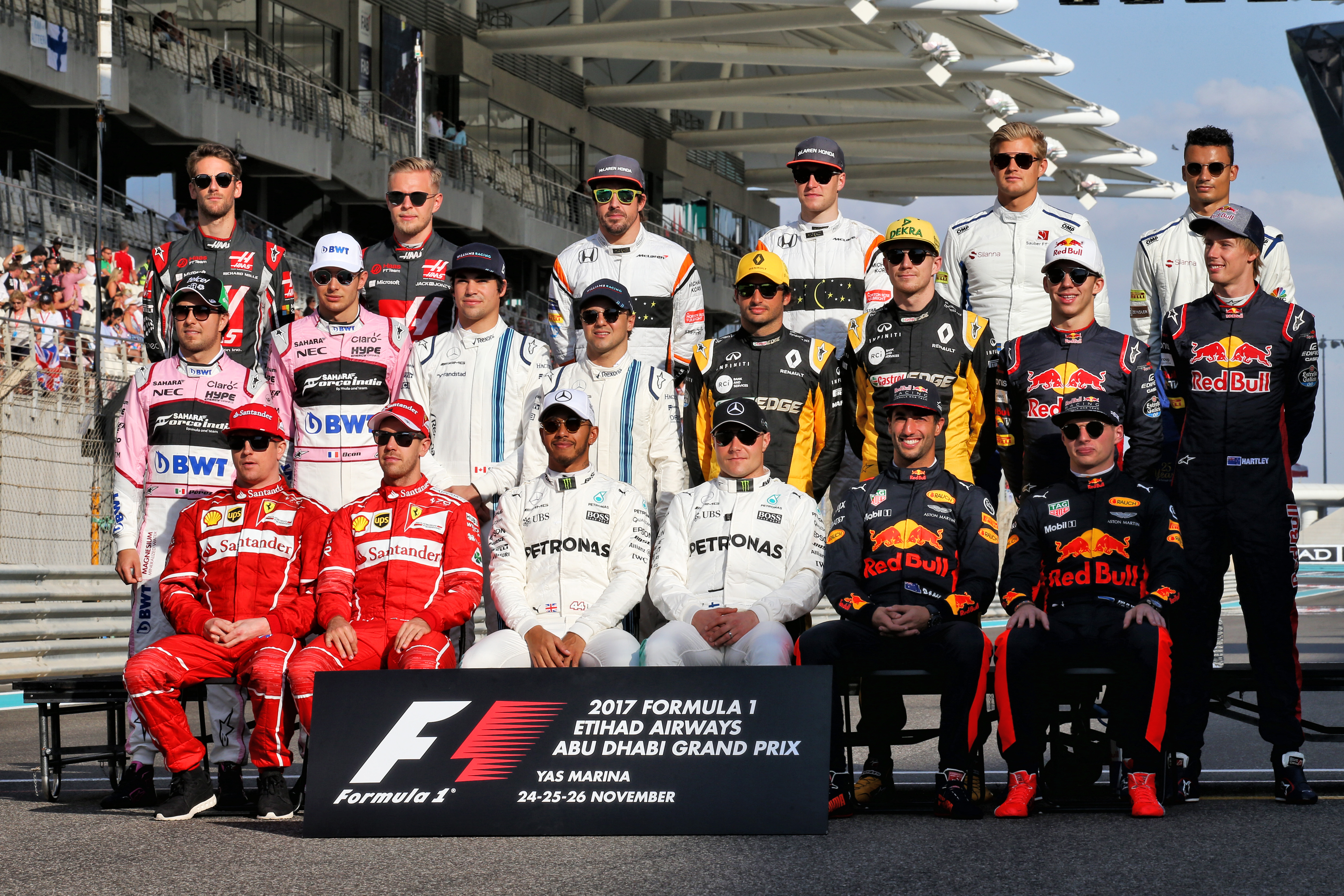 The Drivers of Season 2017. Marco's Formula 1 Page
