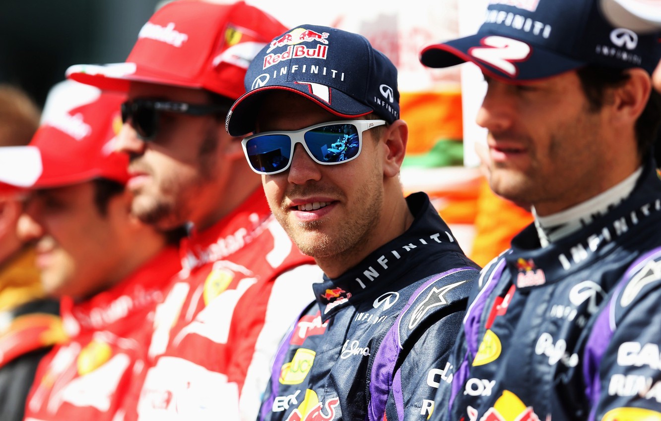 Wallpaper Glasses, Racer, Vettel, Champion, Formula One racing drivers image for desktop, section спорт