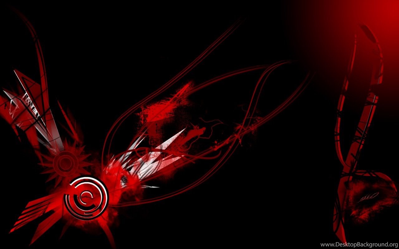 Black Red Theme For Windows 7 Desktop Background