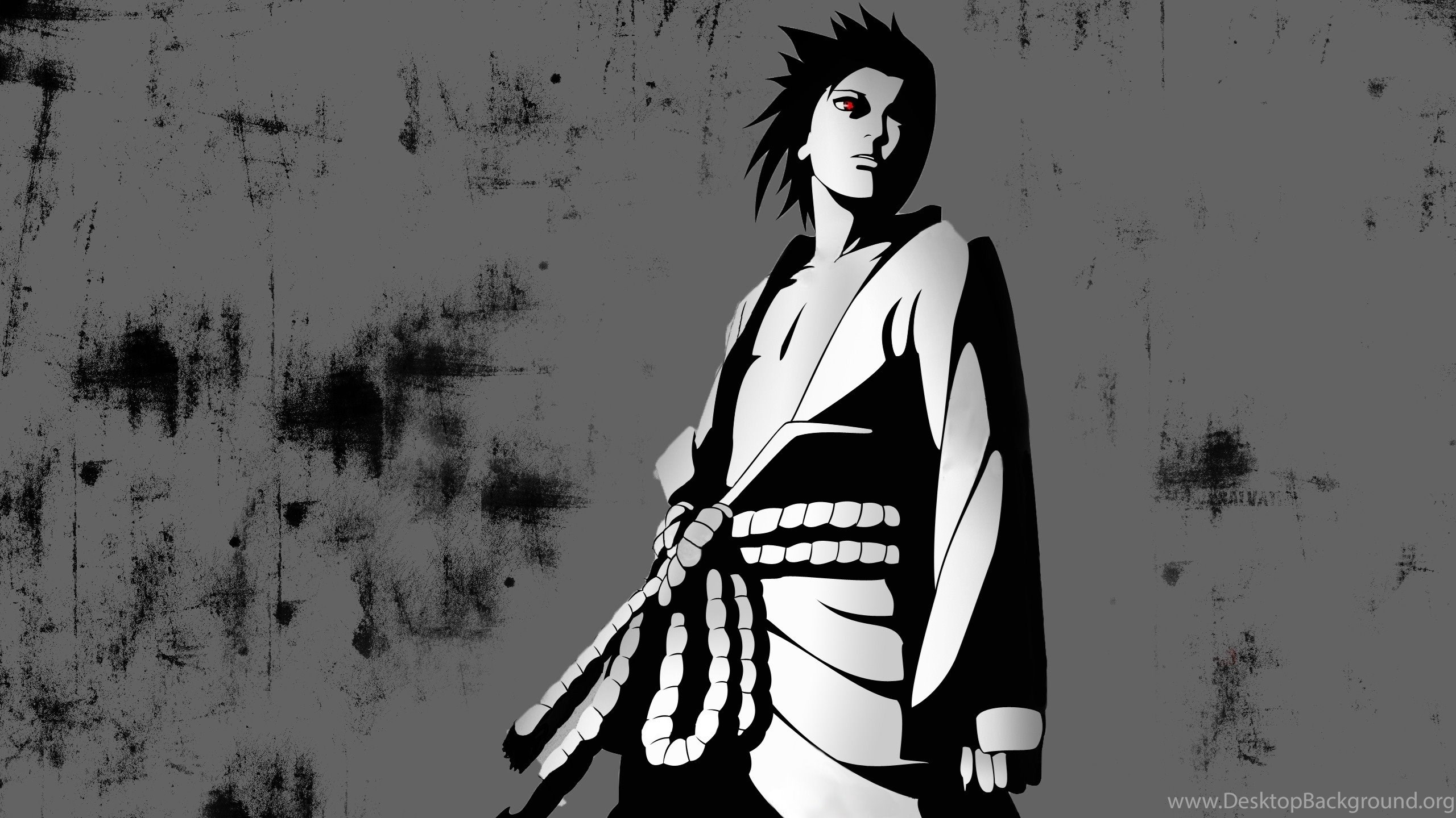 HD Black And White Art Sasuke Wallpaper Full HD Full Size. Desktop Background