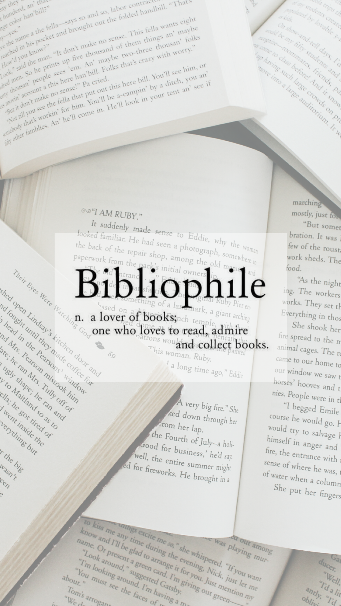 The Most Edited #bibliophile