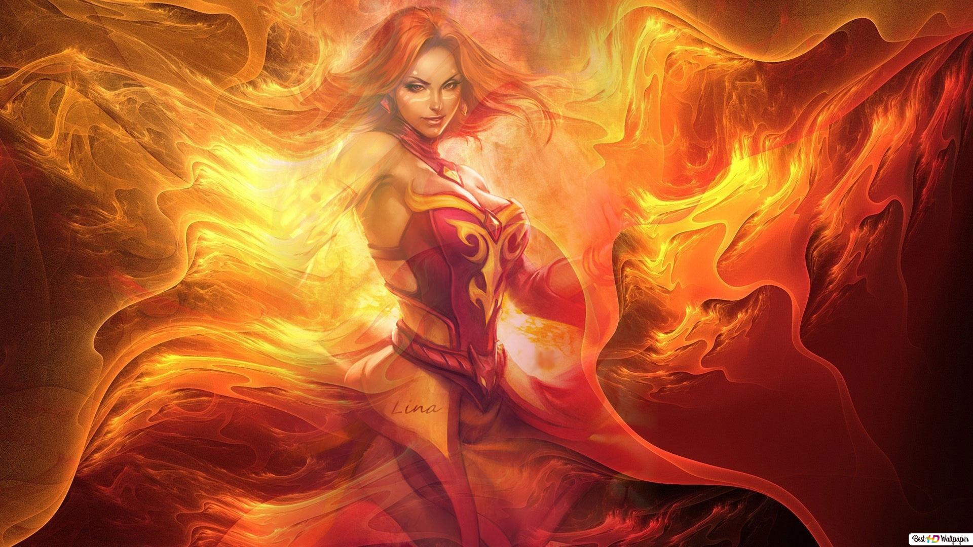 Dota 2 fire heroes of Fire HD wallpaper download