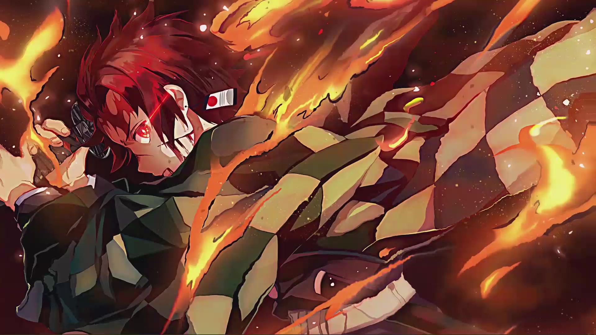 Tanjiro Dance Of The Fire God Live Wallpapers.