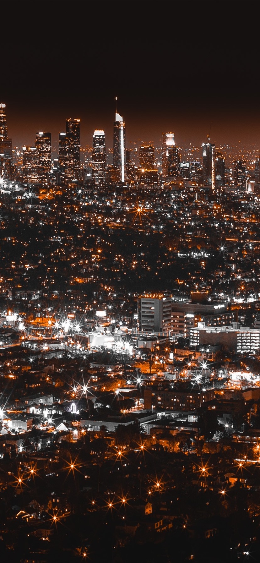 Wallpaper Los Angeles, night, city, lights, USA 2880x1800 HD Picture, Image