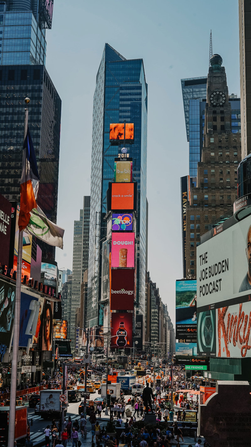 New York Time Square wallpaper, town, building, city, downtown, urban, metropolis • Wallpaper For You HD Wallpaper For Desktop & Mobile