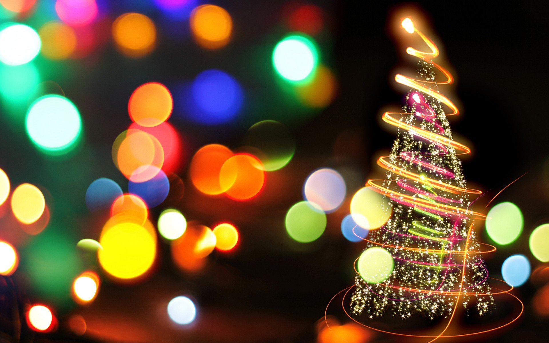 holiday, Christmas, Lights, Color Wallpaper HD / Desktop and Mobile Background