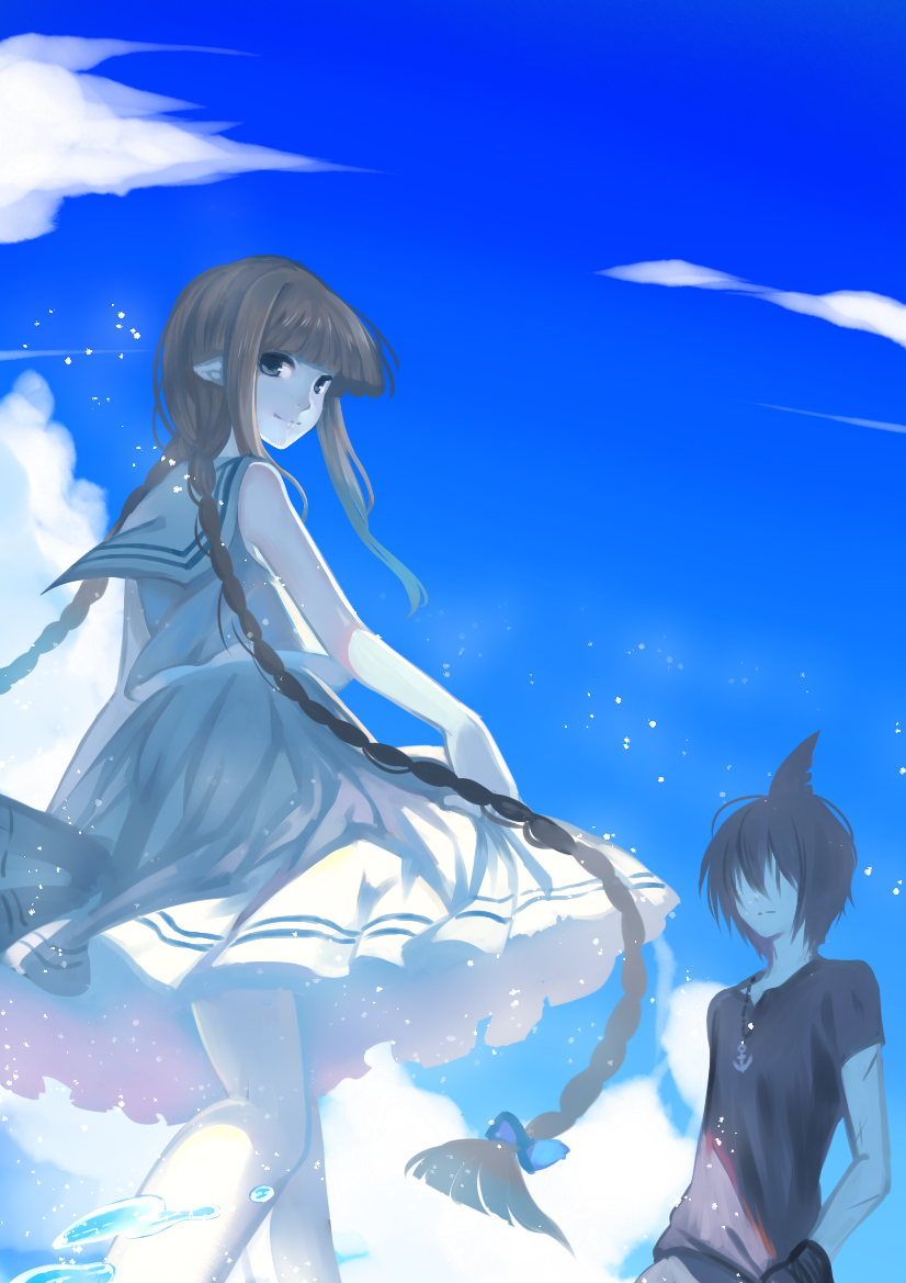 Oounabara to Wadanohara (Wadanohara And The Great Blue Sea) Mobile Wallpaper Anime Image Board