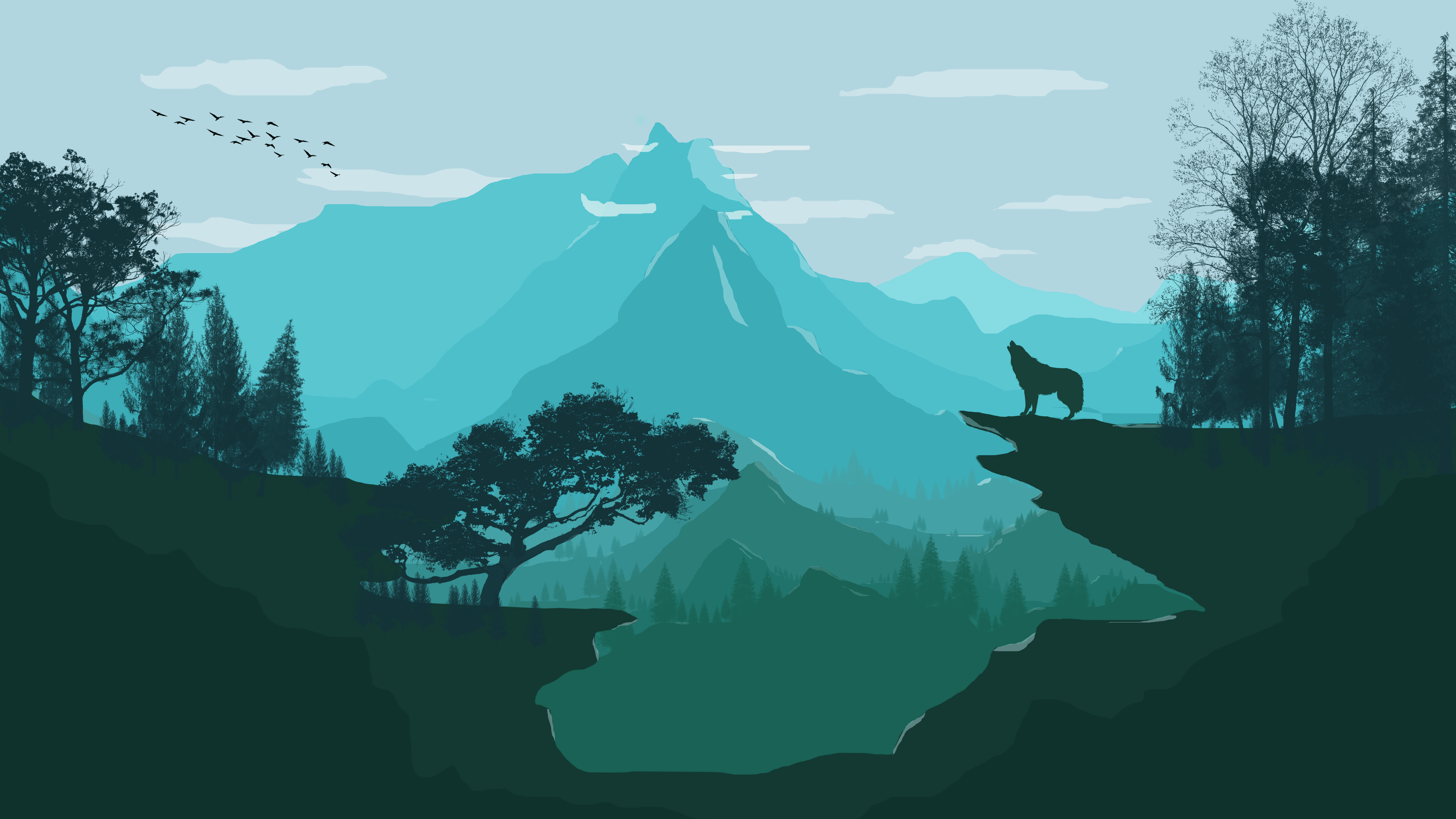 Vector Landscape Wallpaper