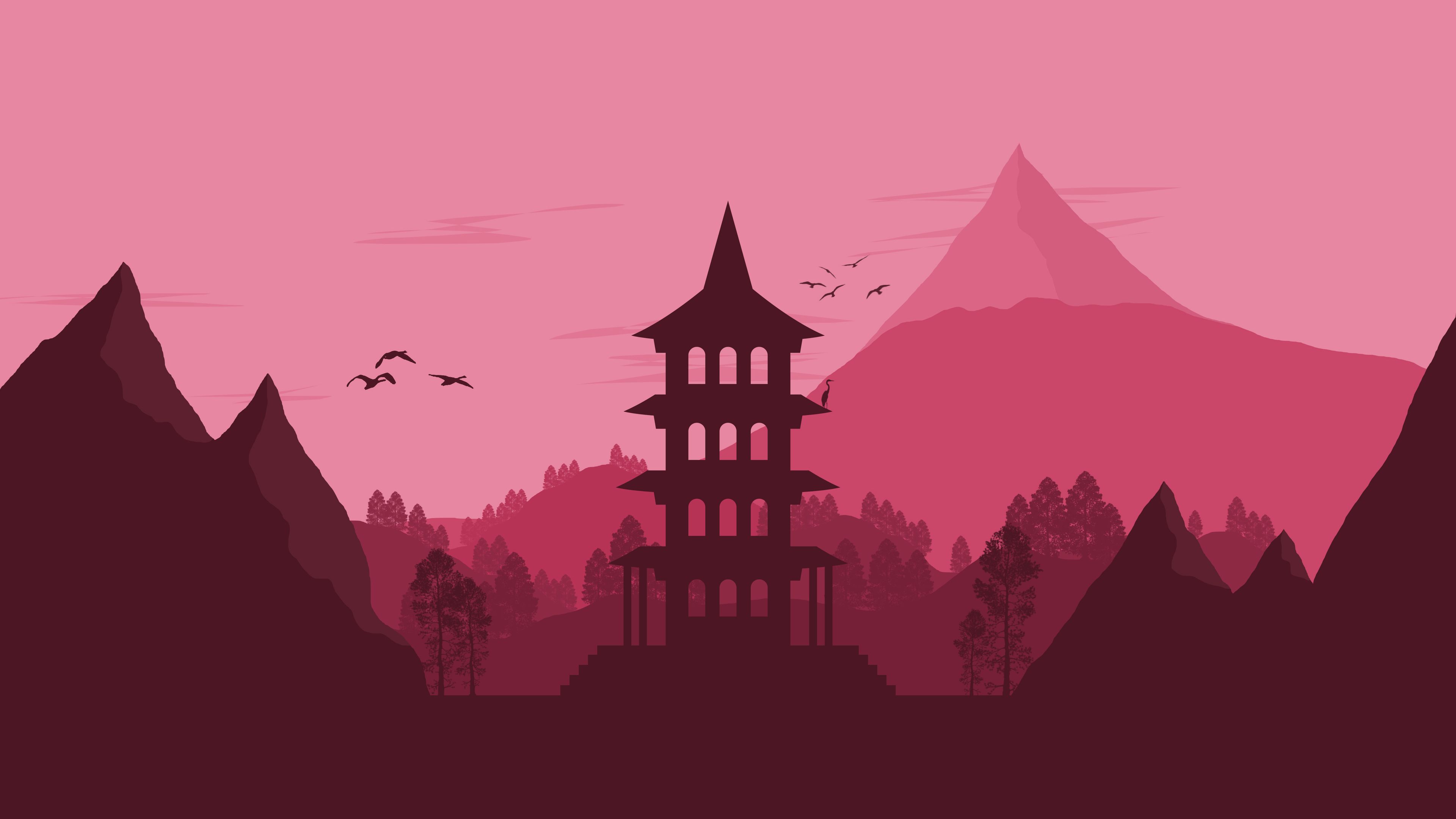 Minimalistic Japan Pink Wallpapers - Wallpaper Cave