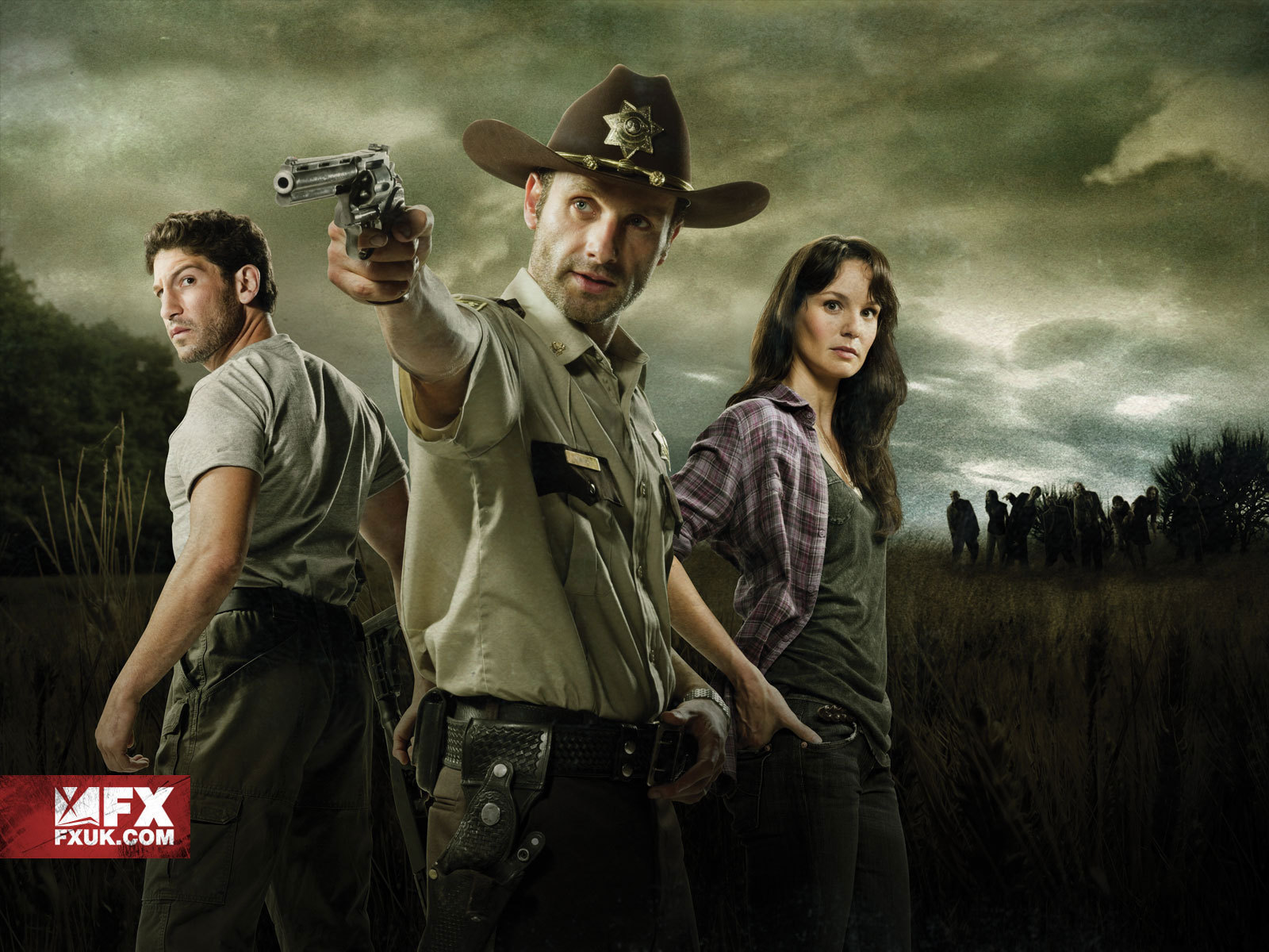 Shane, Rick & Lori Walking Dead Wallpaper