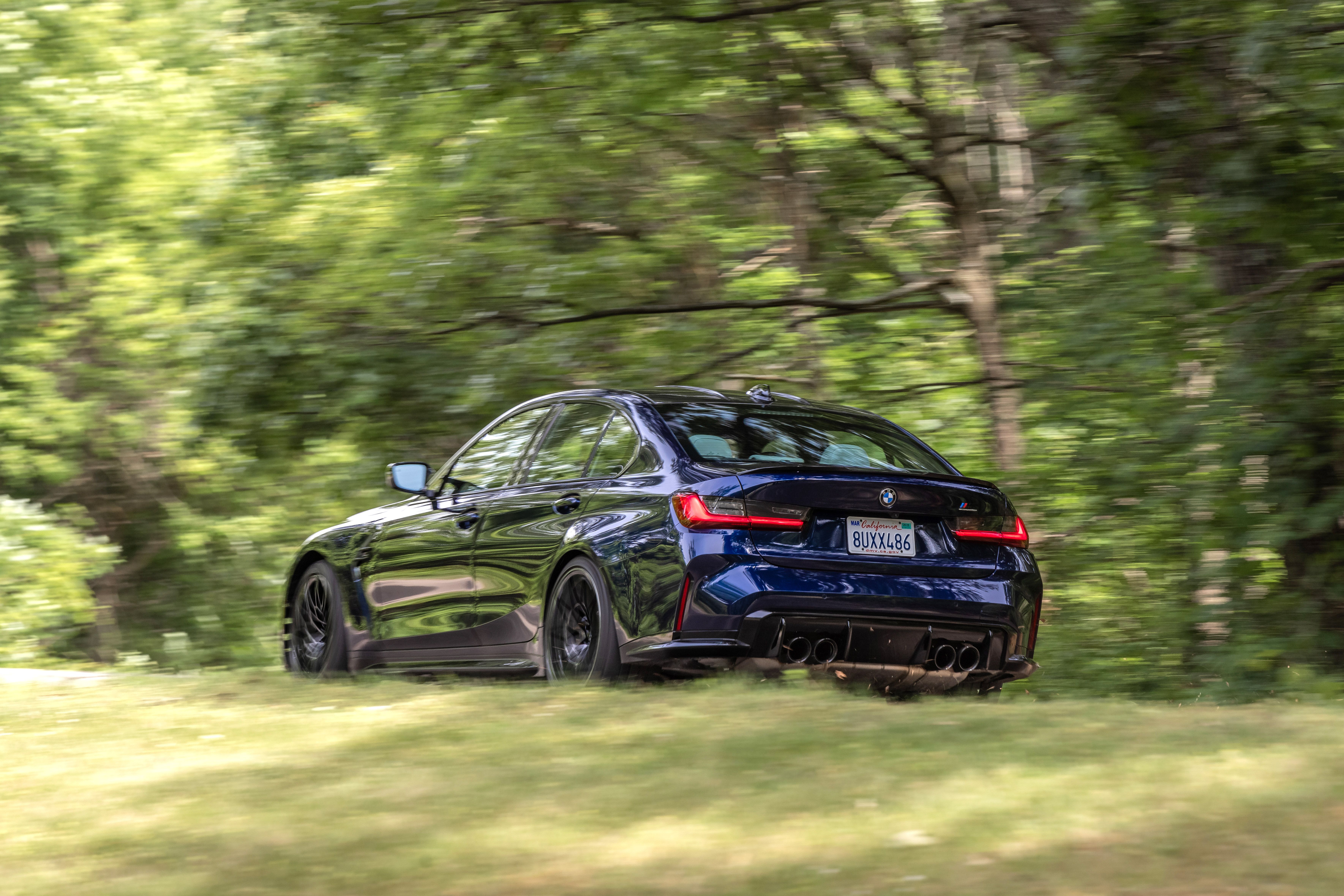 Blue BMW M3 Competition (G80)