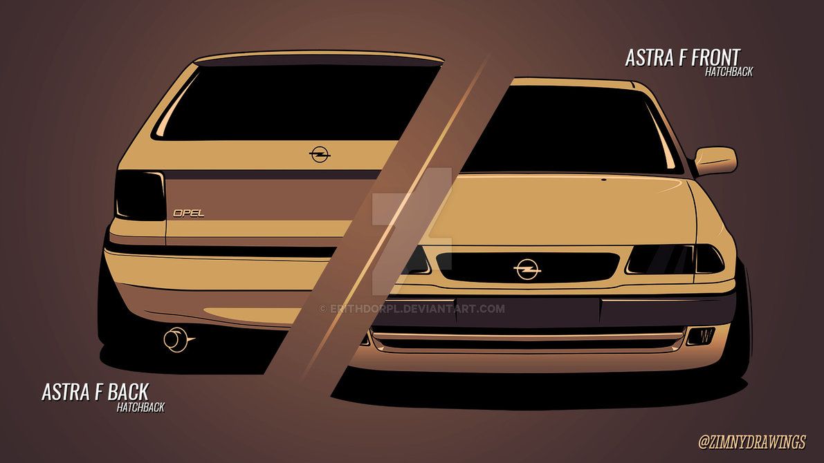 Opel Astra F Front and Back. Opel, Vw jetta, Cafe racer