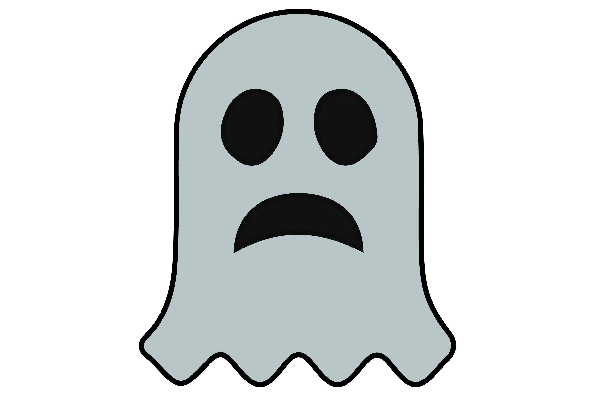 Halloween Sad Ghost Graphic by thomasrayle · Creative Fabrica