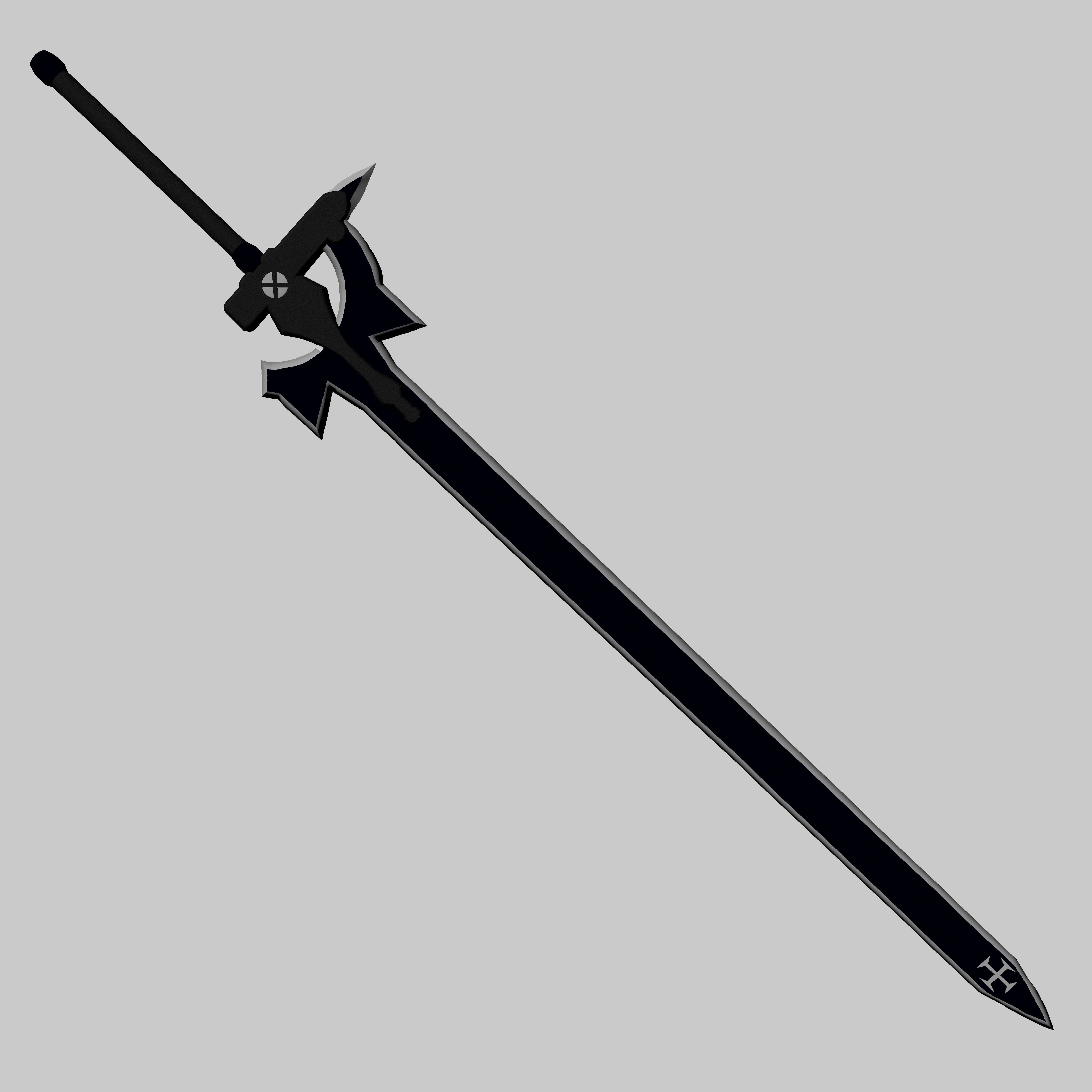 3D Model Elucidator Kirito Sword Model. Sword art online kirito, Sword art online wallpaper, Kirito sword