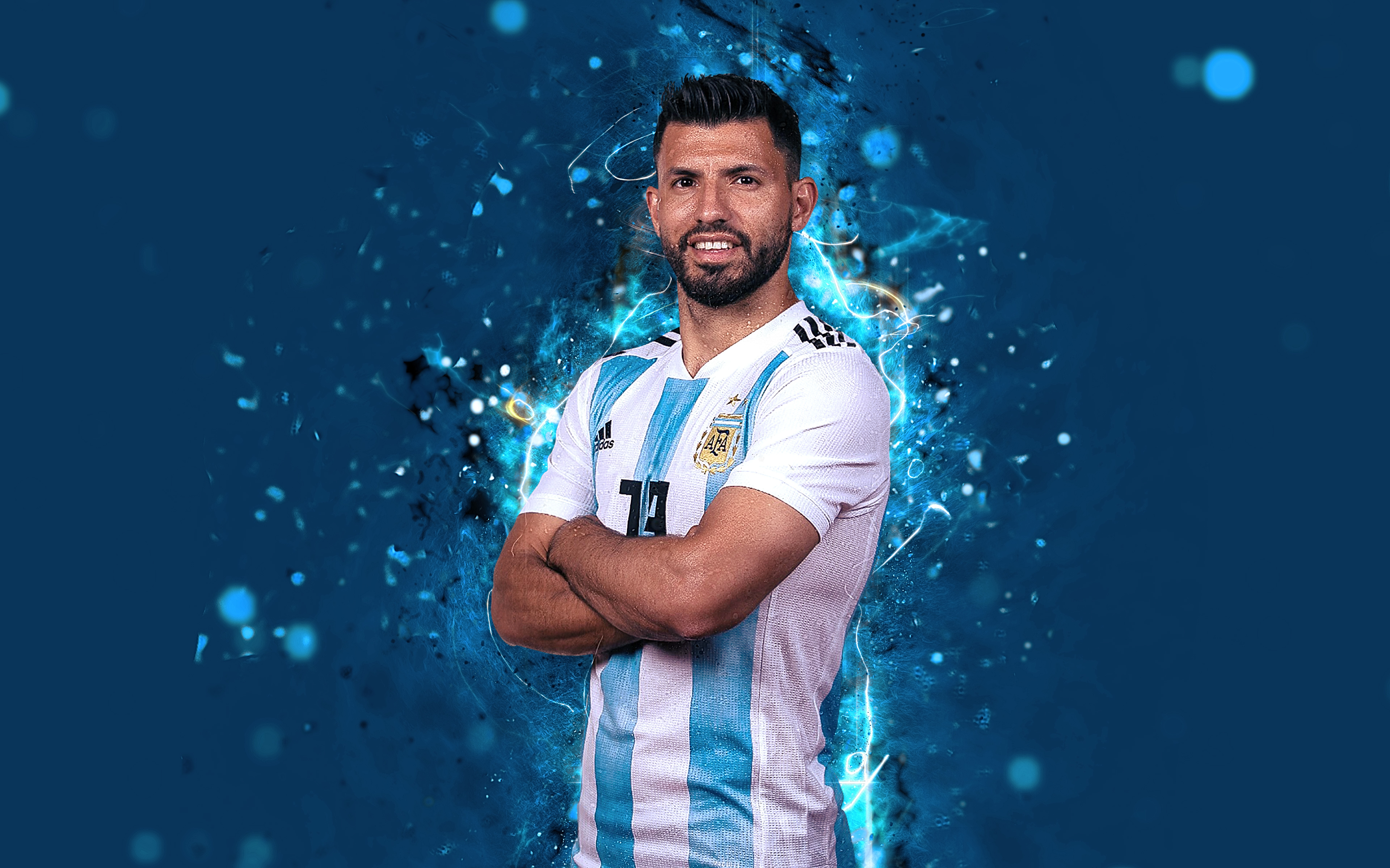 Kun Aguero 4k Ultra HD Wallpaper