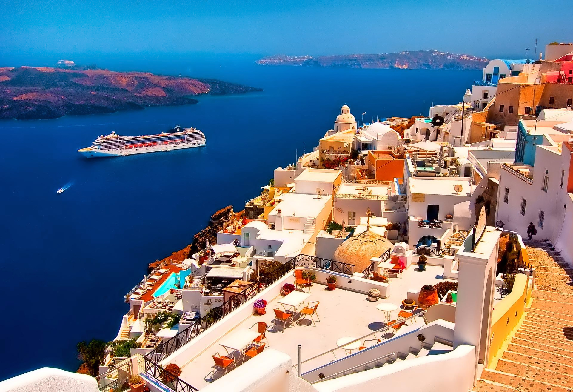 Santorini Greece Wallpaper​-Quality Image and Transparent PNG Free Clipart
