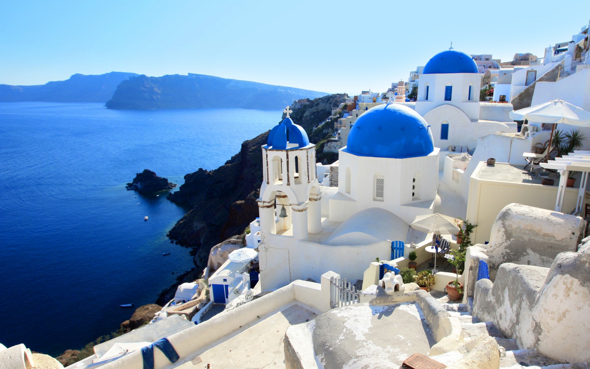 Santorini greece wallpaperx1200