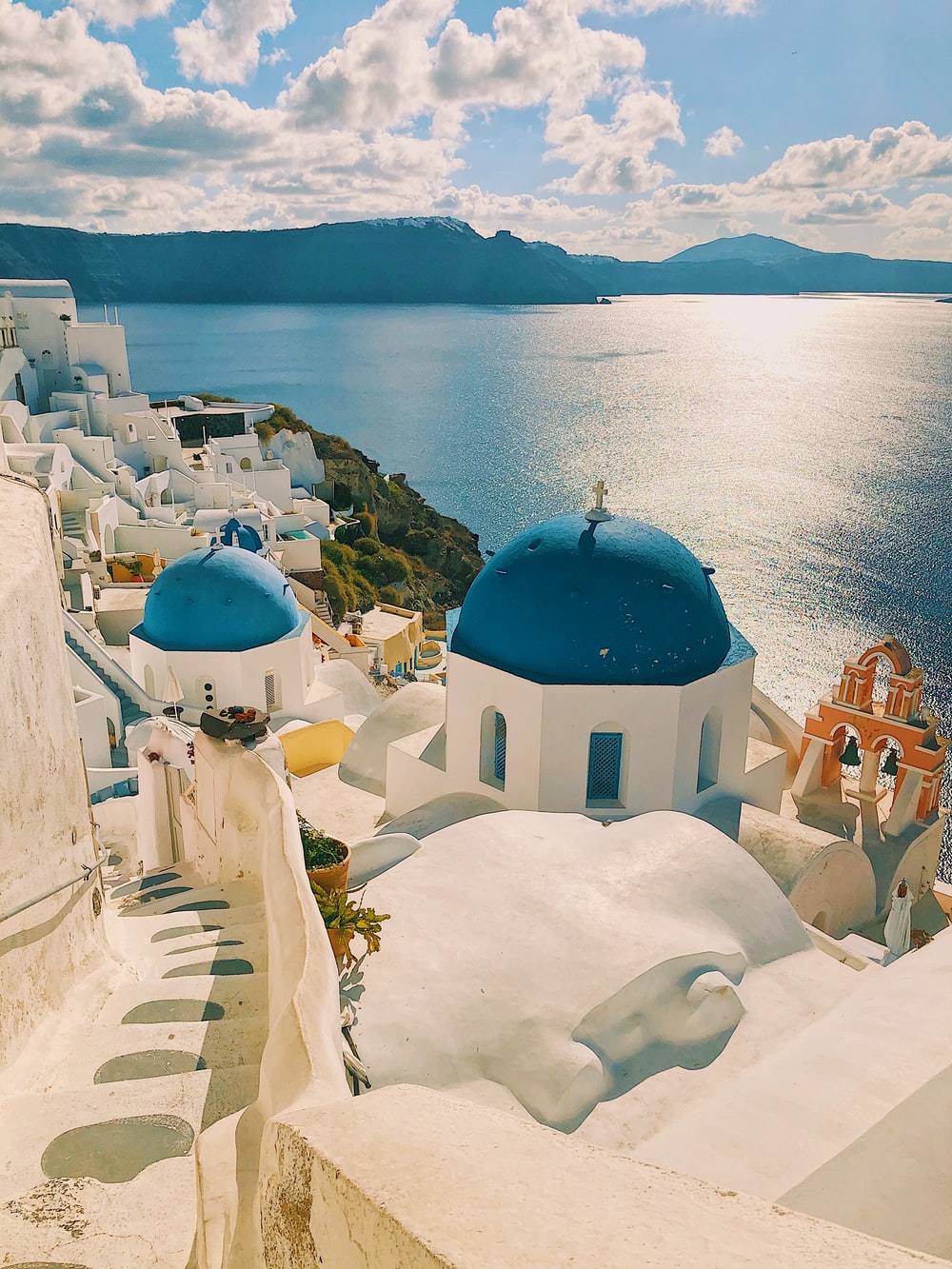 Santorini best free santorini, greece, building and blue photo