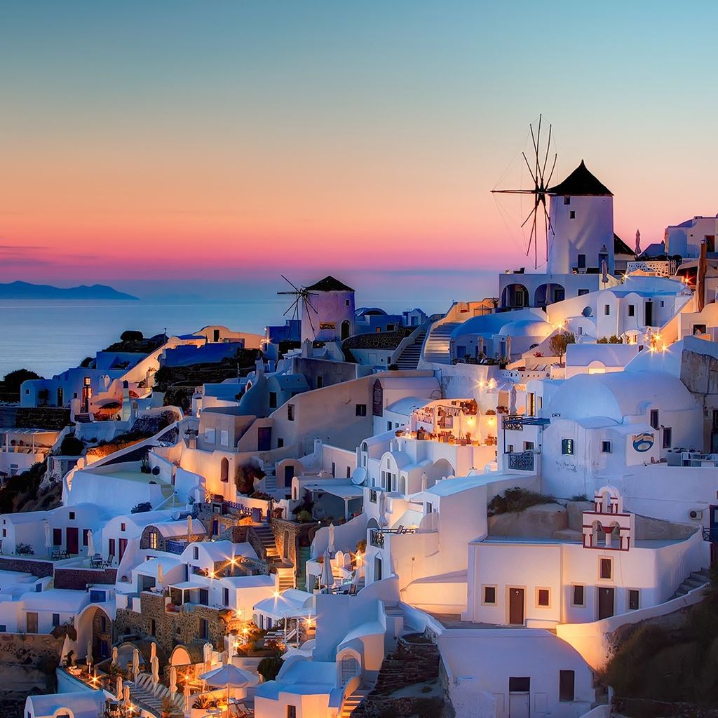 Best Santorini iPad HD Wallpaper