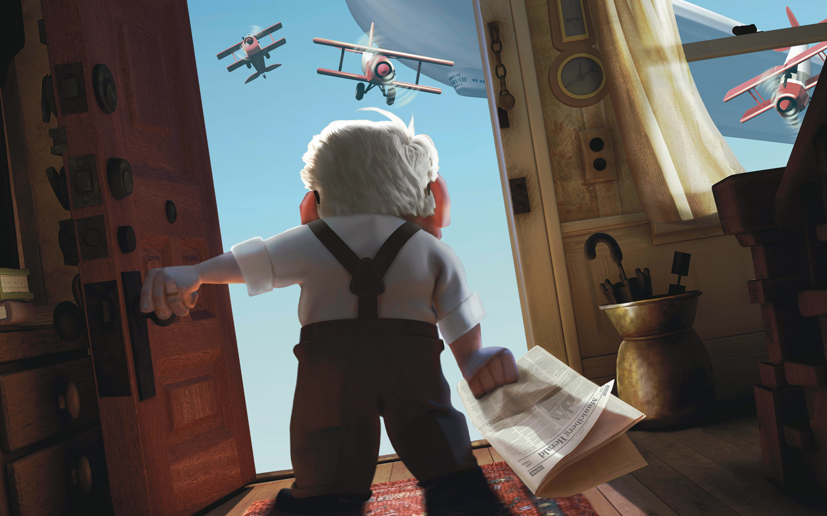 Up Movie Carl Fredricksen Wallpaper:1680x1050