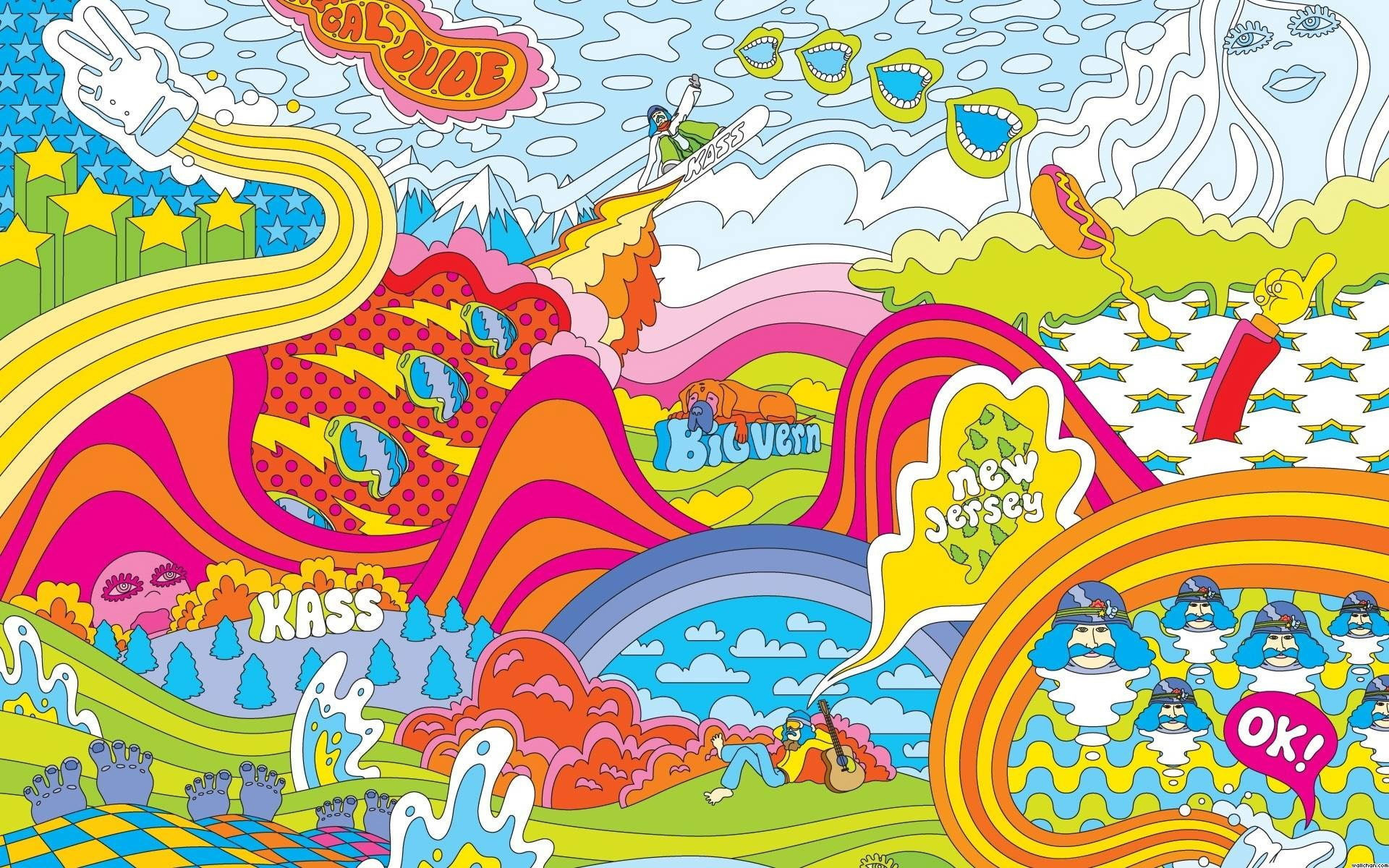 Hippie beautiful desktop wallpaper, multi colored, creativity, pattern • Wallpapers For You HD Wallpapers For Desktop & Mobile