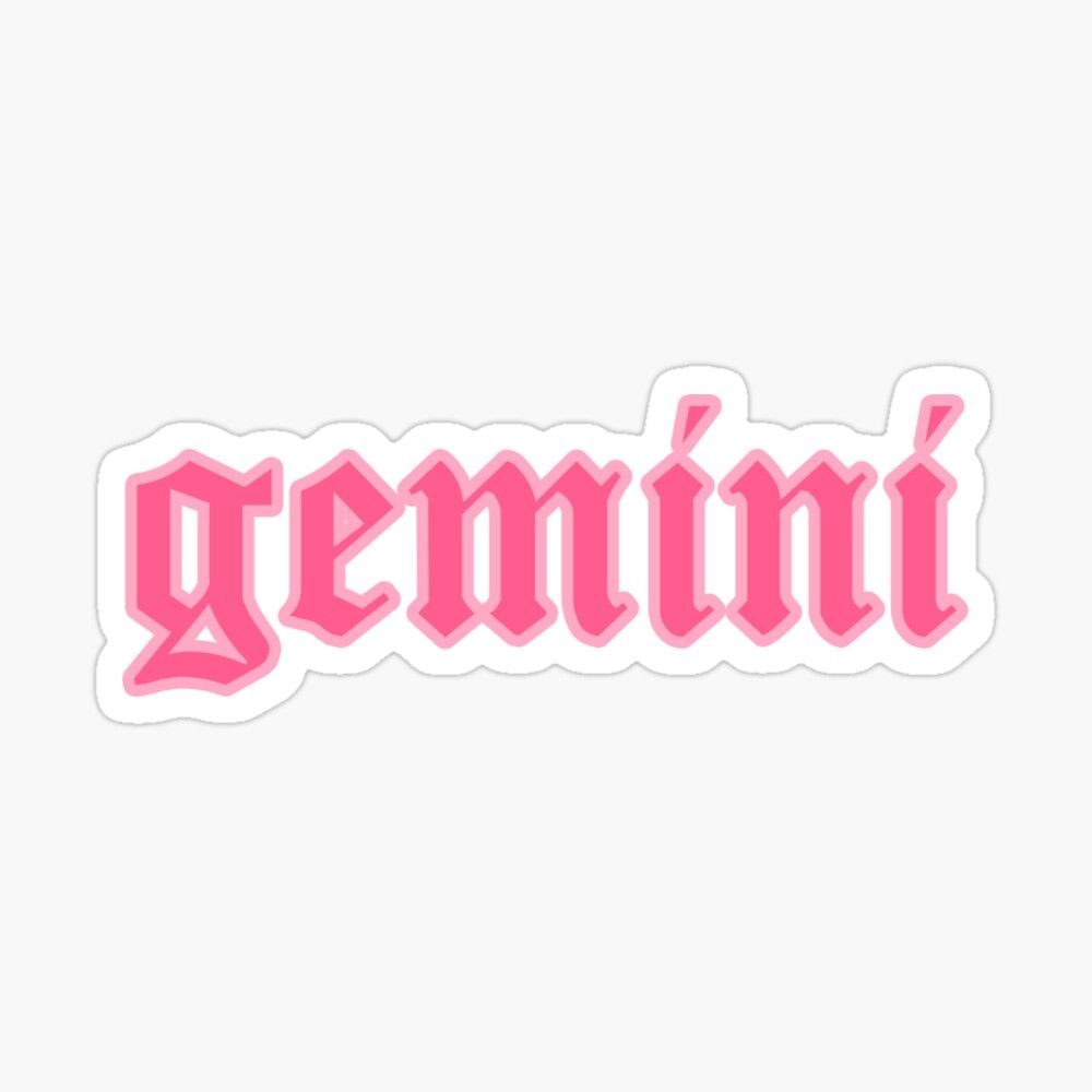 gemini Sticker by azariajayde. Preppy stickers, Print stickers, Cute stickers