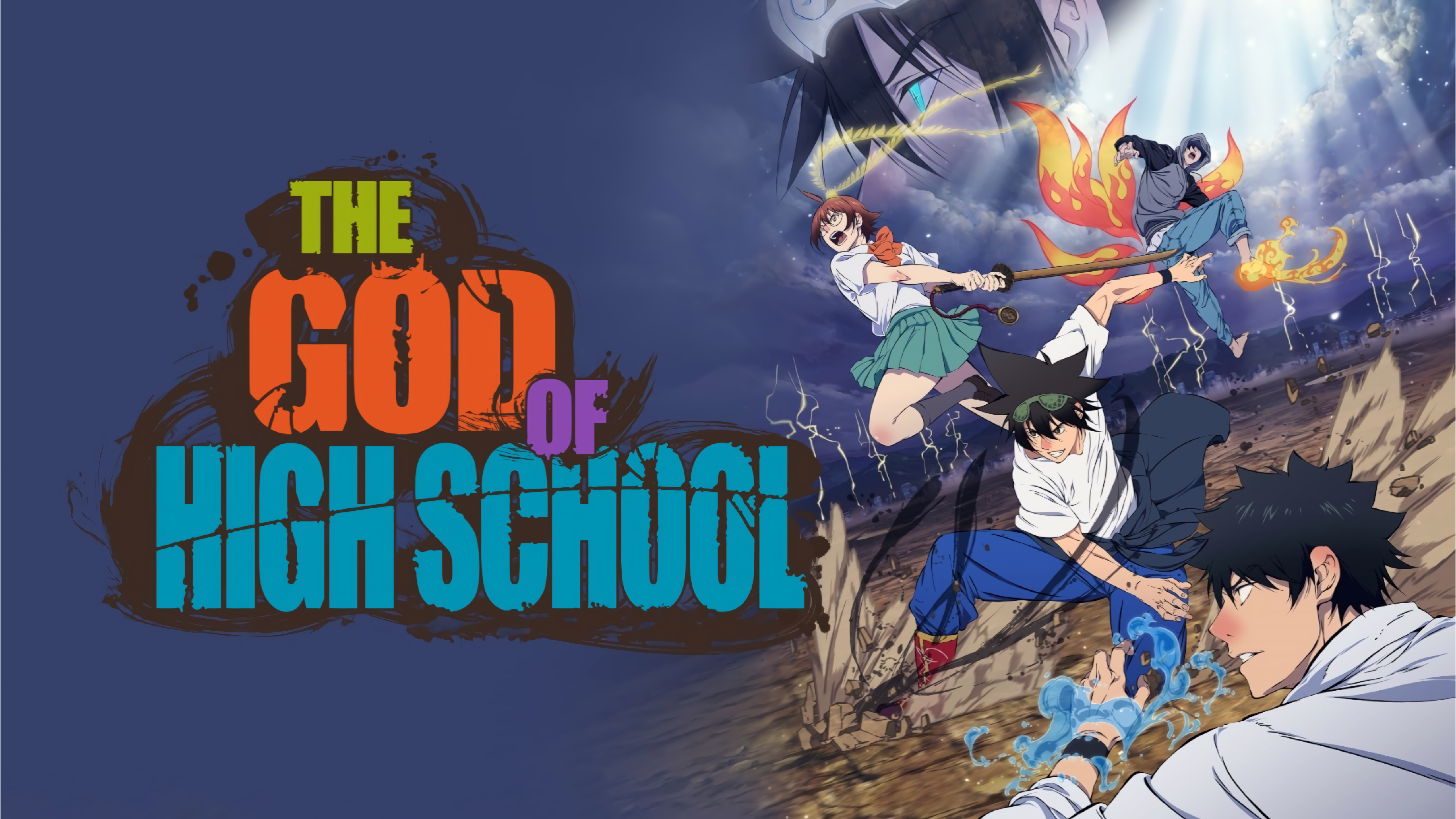 Han Daewi Jin Mori Park Ilpyo The God Of High School Yu Mira Wallpaper:5120x2880