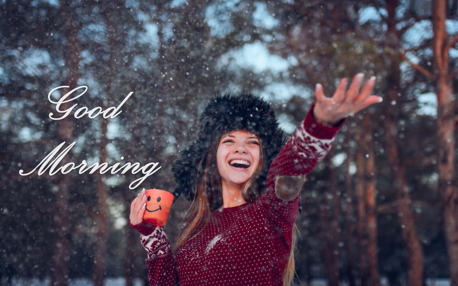 Winter Good Morning HD HD Wallpaper