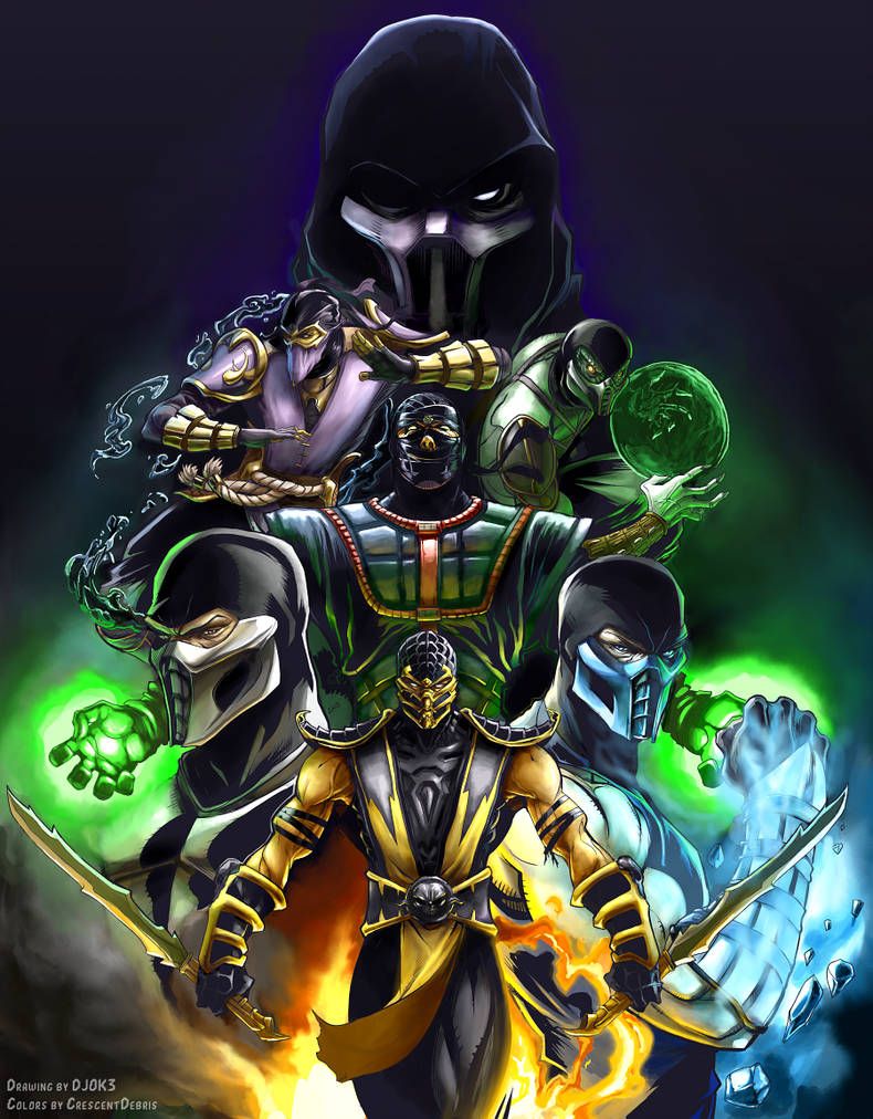 Ninjas of the realm by CrescentDebris. Mortal kombat characters, Mortal kombat art, Scorpion mortal kombat