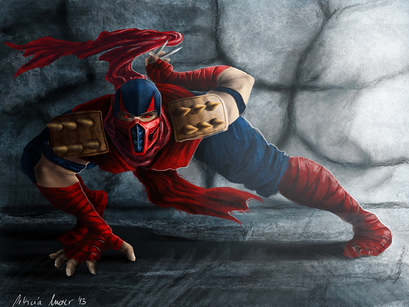 Picture Mortal Kombat ninjas Warriors vdeo game Masks