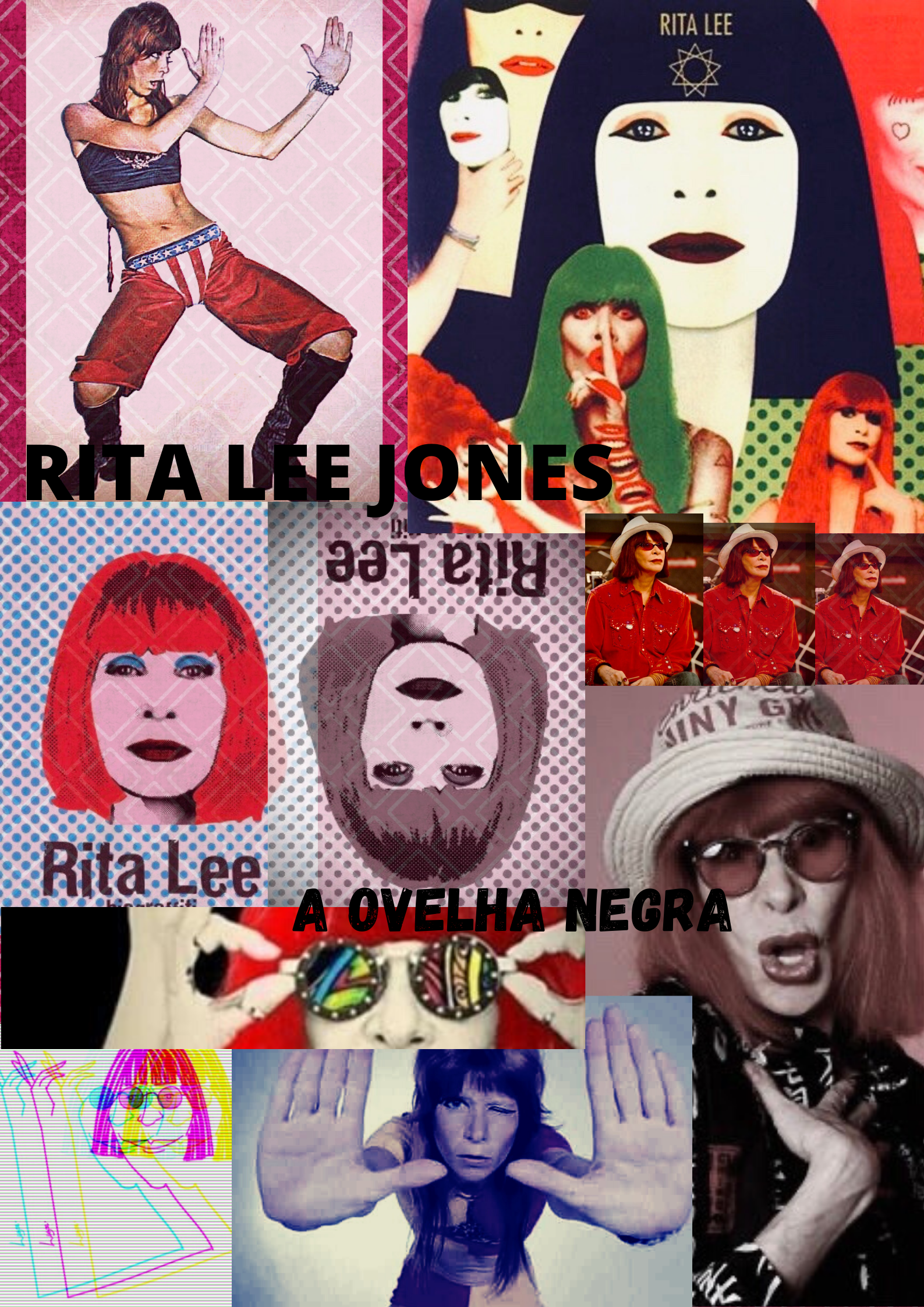 Rita Lee. Colagem de foto na parede, Pôsteres art deco, Mpb