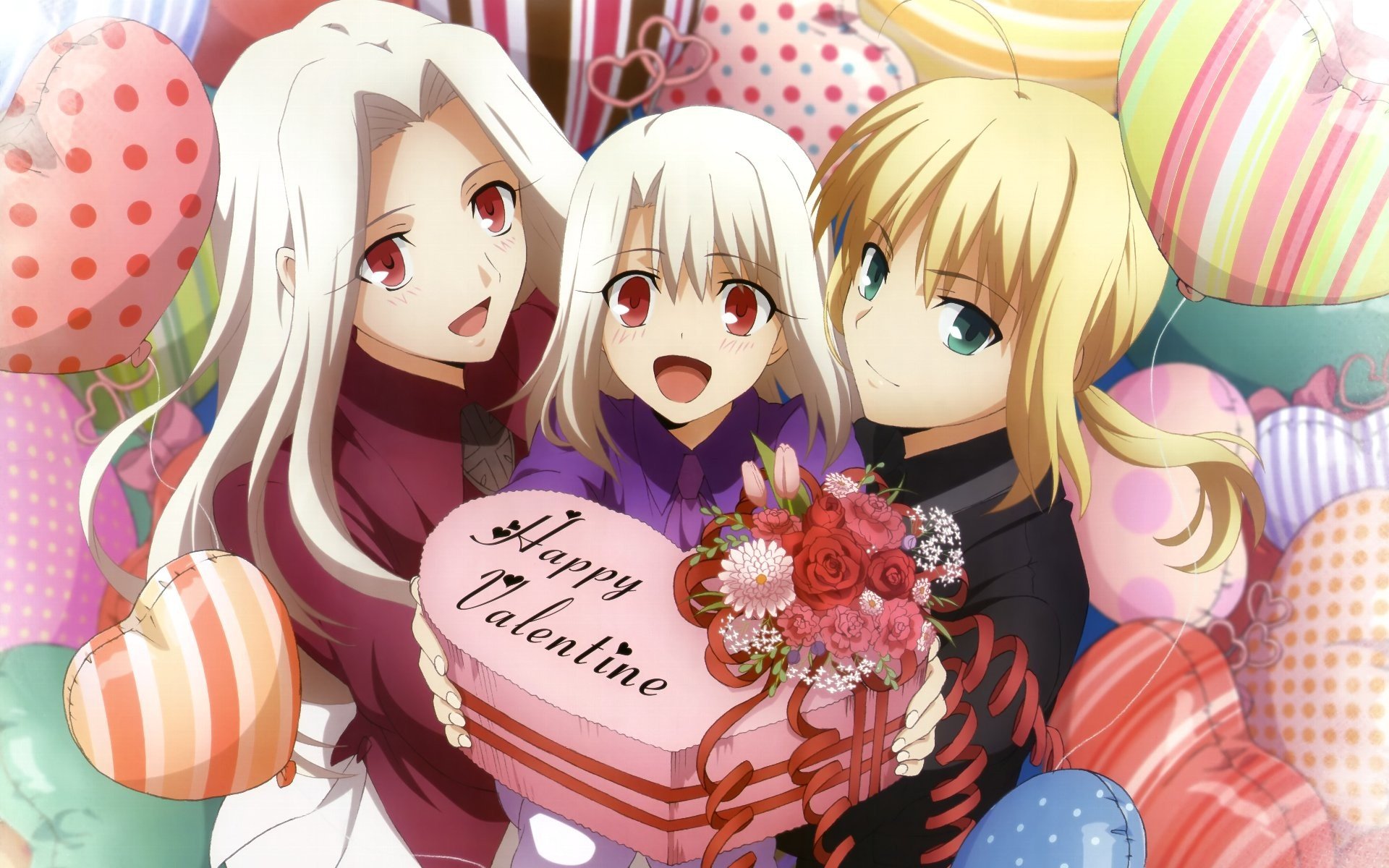 Fate Series, Saber, Illyasviel von Einzbern, Irisviel von Einzbern, Anime, Anime girls Wallpaper HD / Desktop and Mobile Background