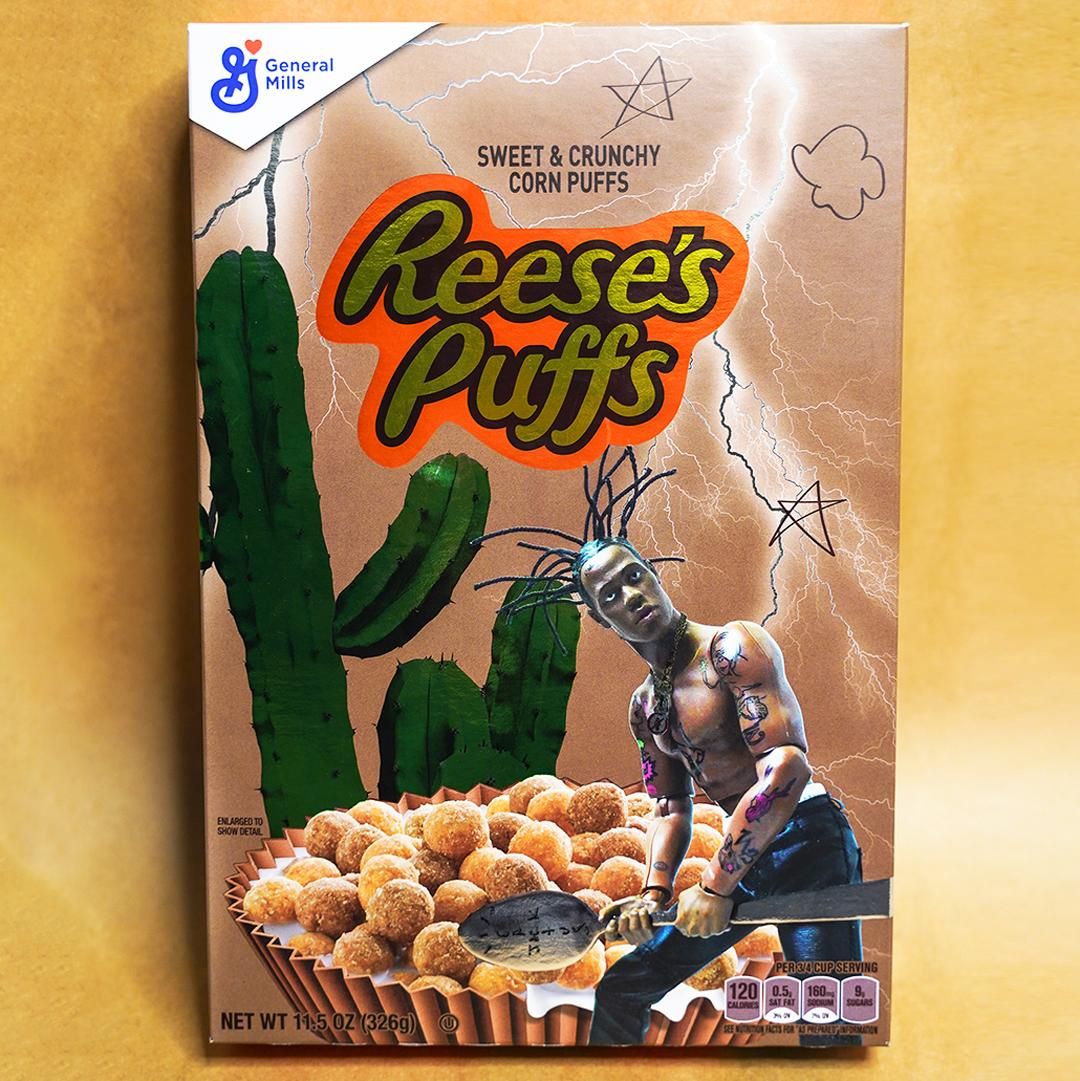 Travis Scott Entertains the Masses at His Reeses Puffs PopUp in Paris   Travis scott fashion Travis scott iphone wallpaper Travis scott wallpapers